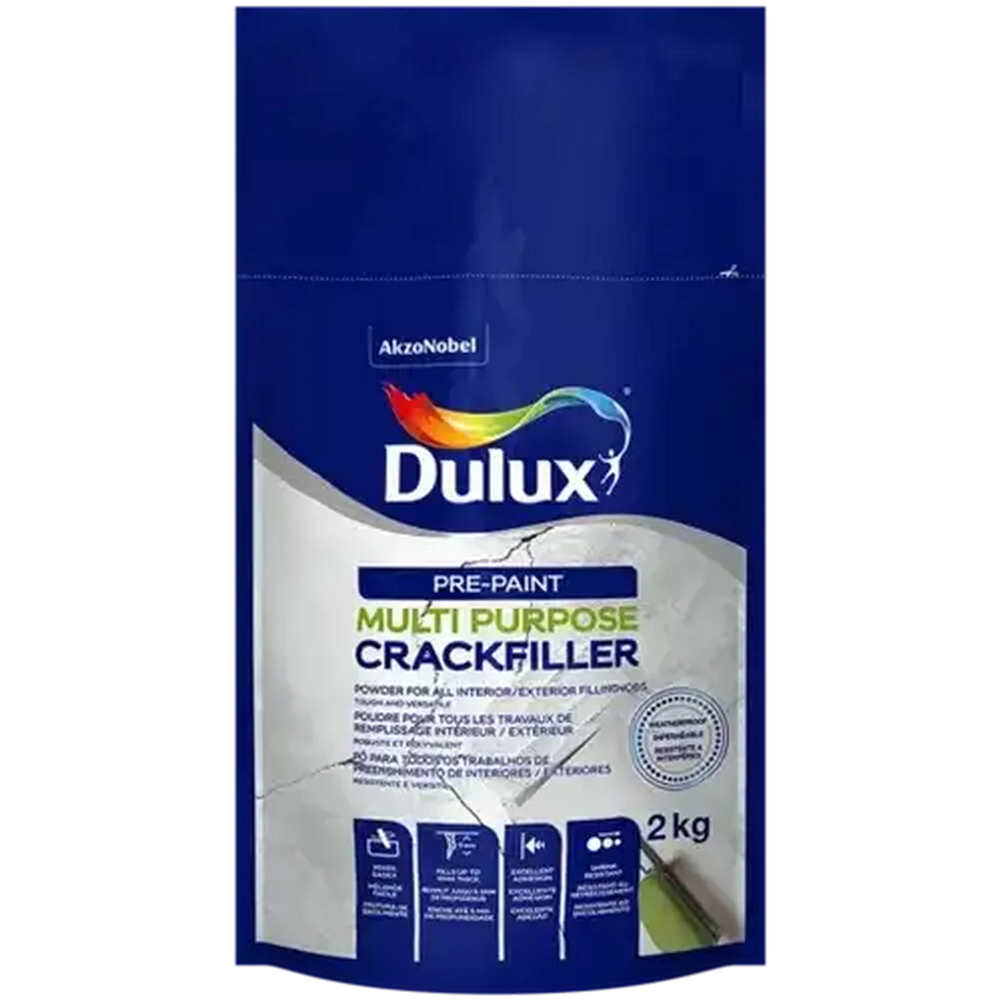 Image of Dulux Pre-Paint Multi Purpose Crack Filler 2kg