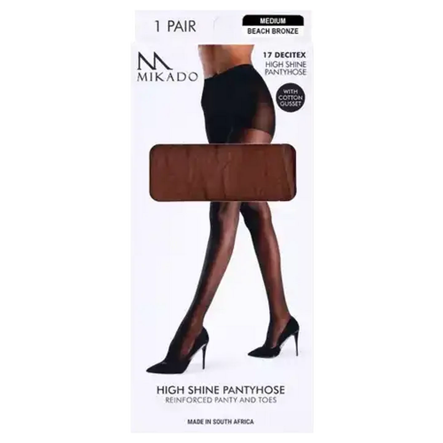 Image of Mikado Medium Beach Bronze High Shine Pantyhose
