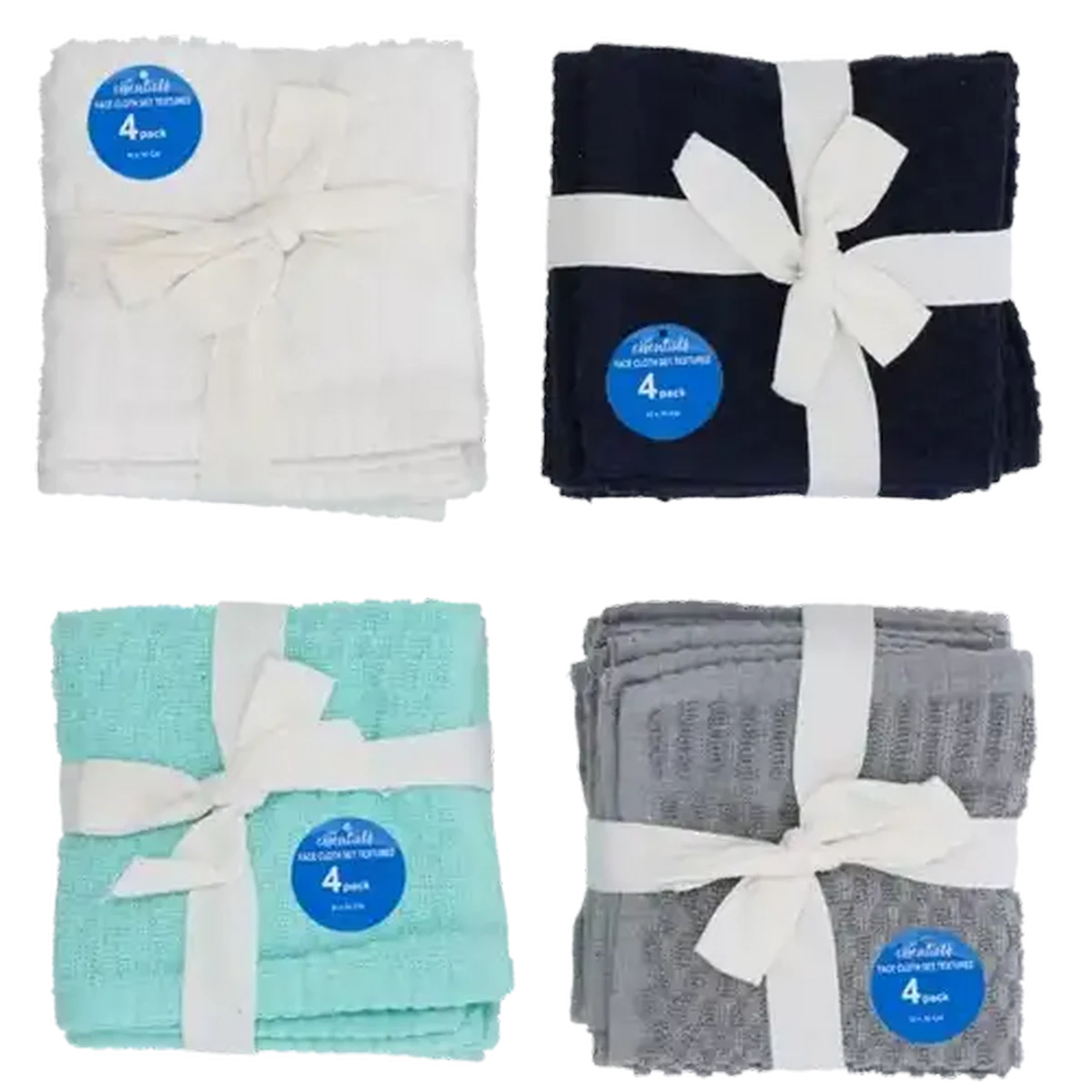 Checkers Sixty60 | Essentials Textured Face Cloth Set 30 x 30cm 4 Pack ...