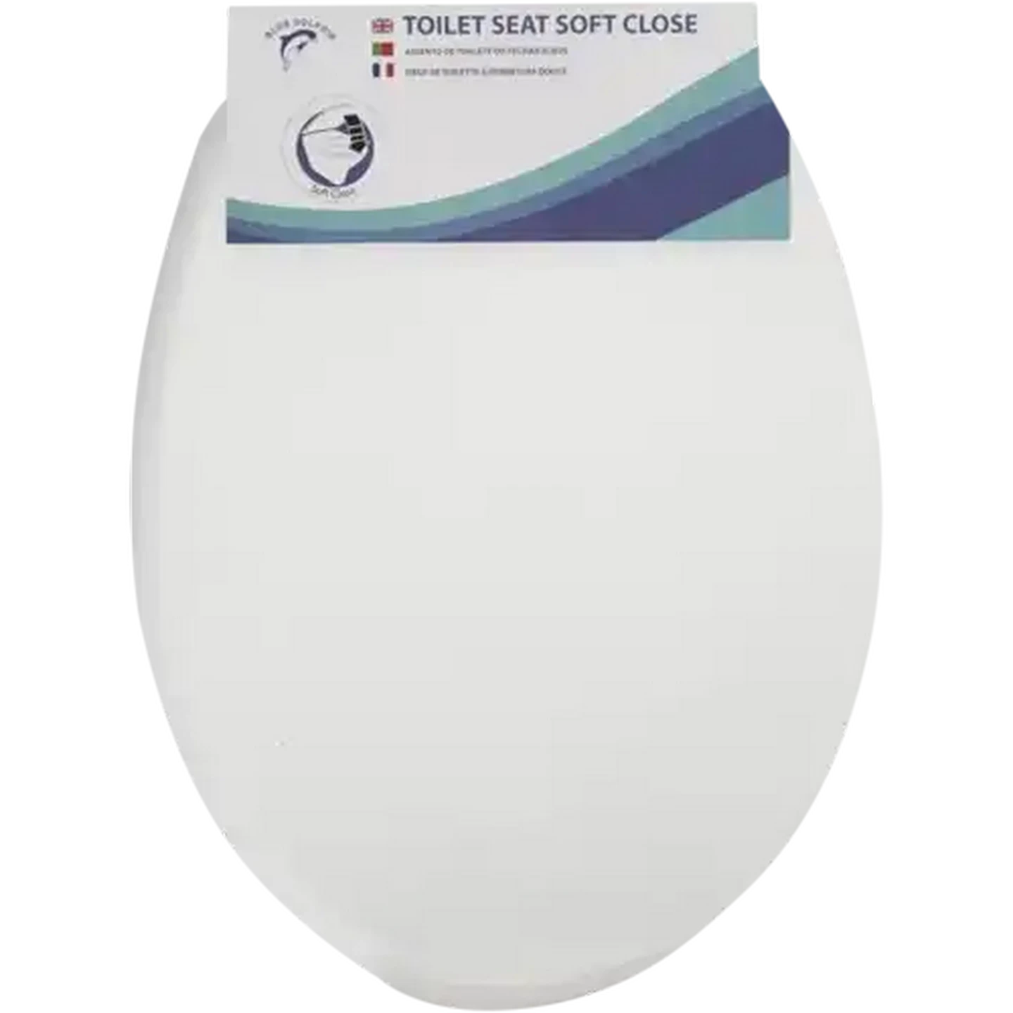 Image of Blue Dolphin White Soft Close Toilet Seat