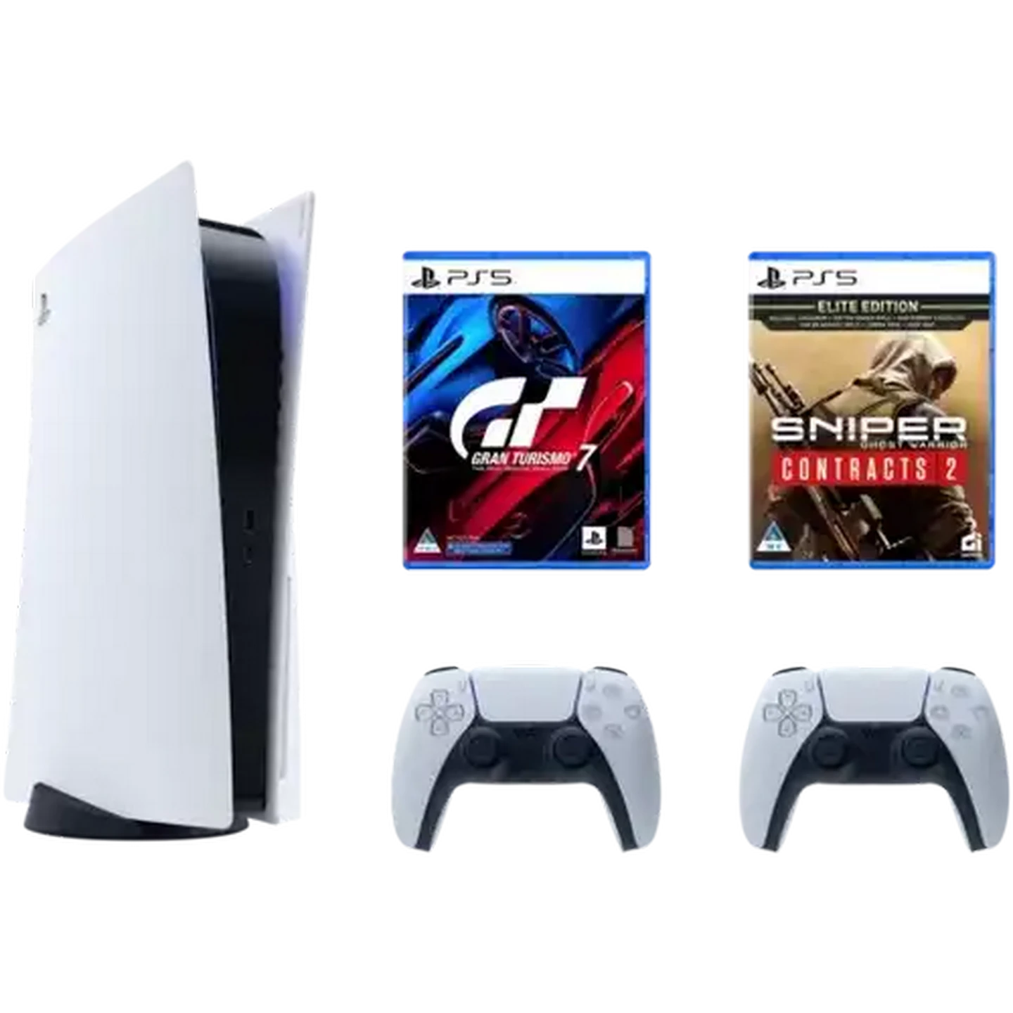 Image of PlayStation 5 Glacier White Console Bundle