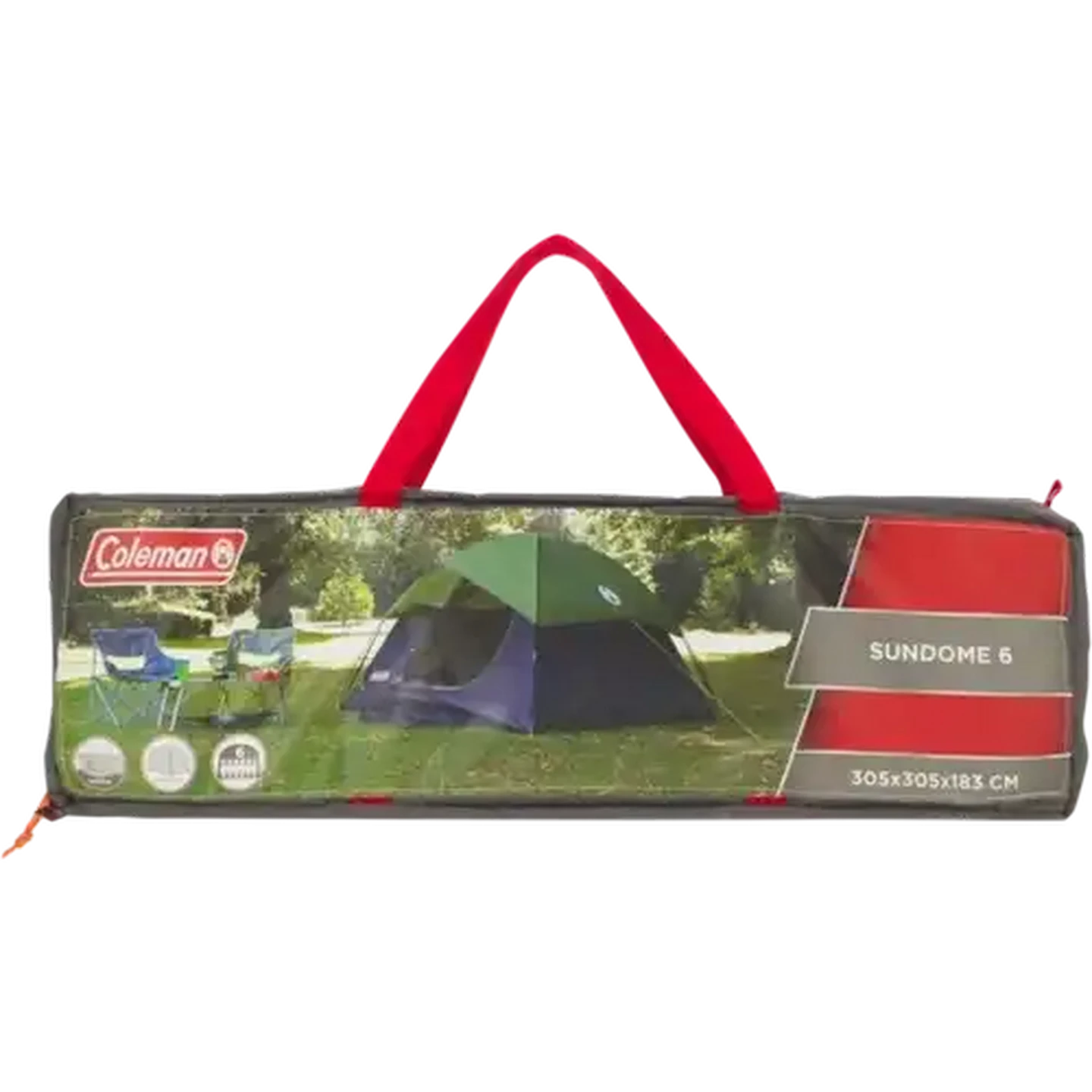 Image of Coleman Green & Charcoal 6 Man Sundome Tent