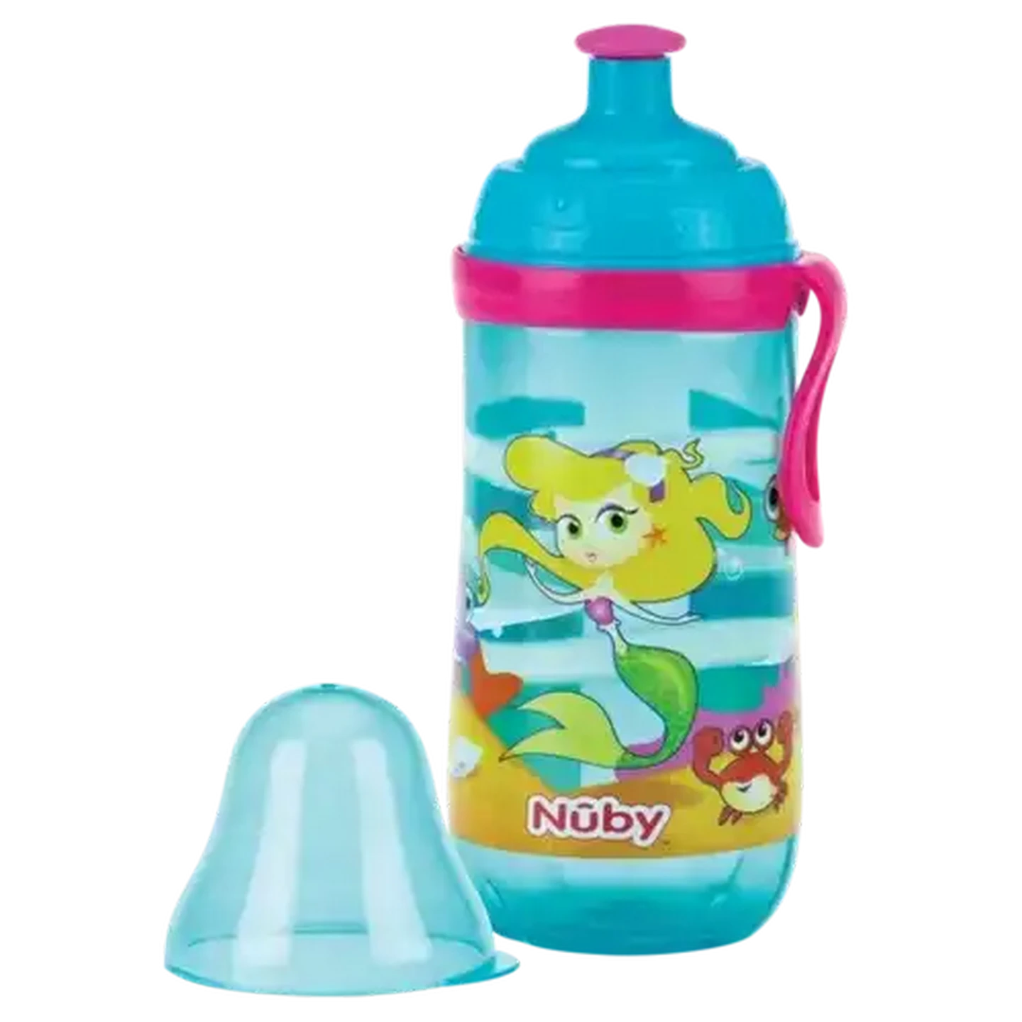 Image of Nûby 360ml Pink Pop-Up Sipper 12 Months +