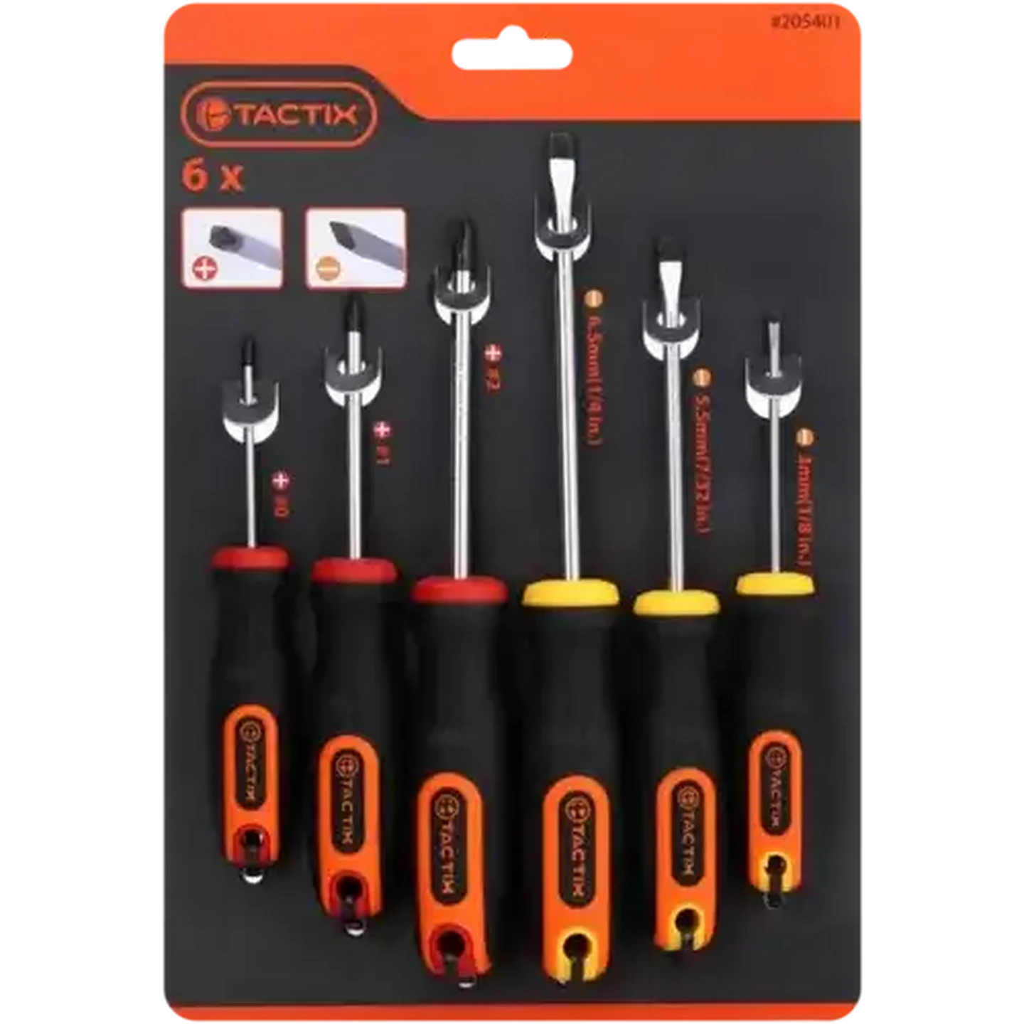Image of Tactix Screwdriver Set 6 Piece