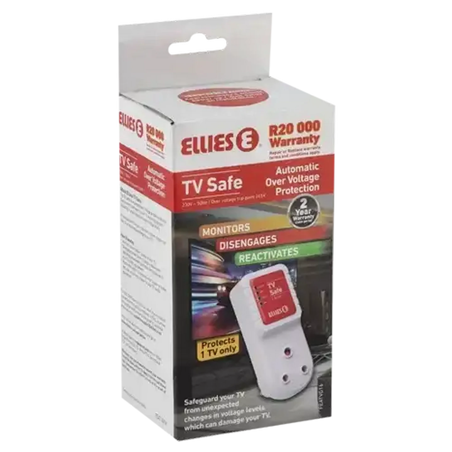 Image of ELLIES White TV Safe Adaptor