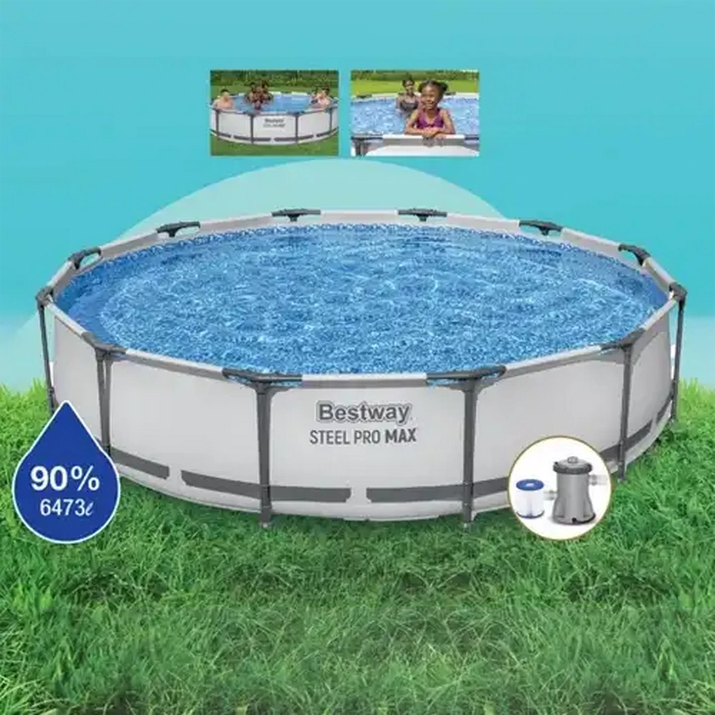 Image of Bestway Steel Frame Pool 366 x 76cm