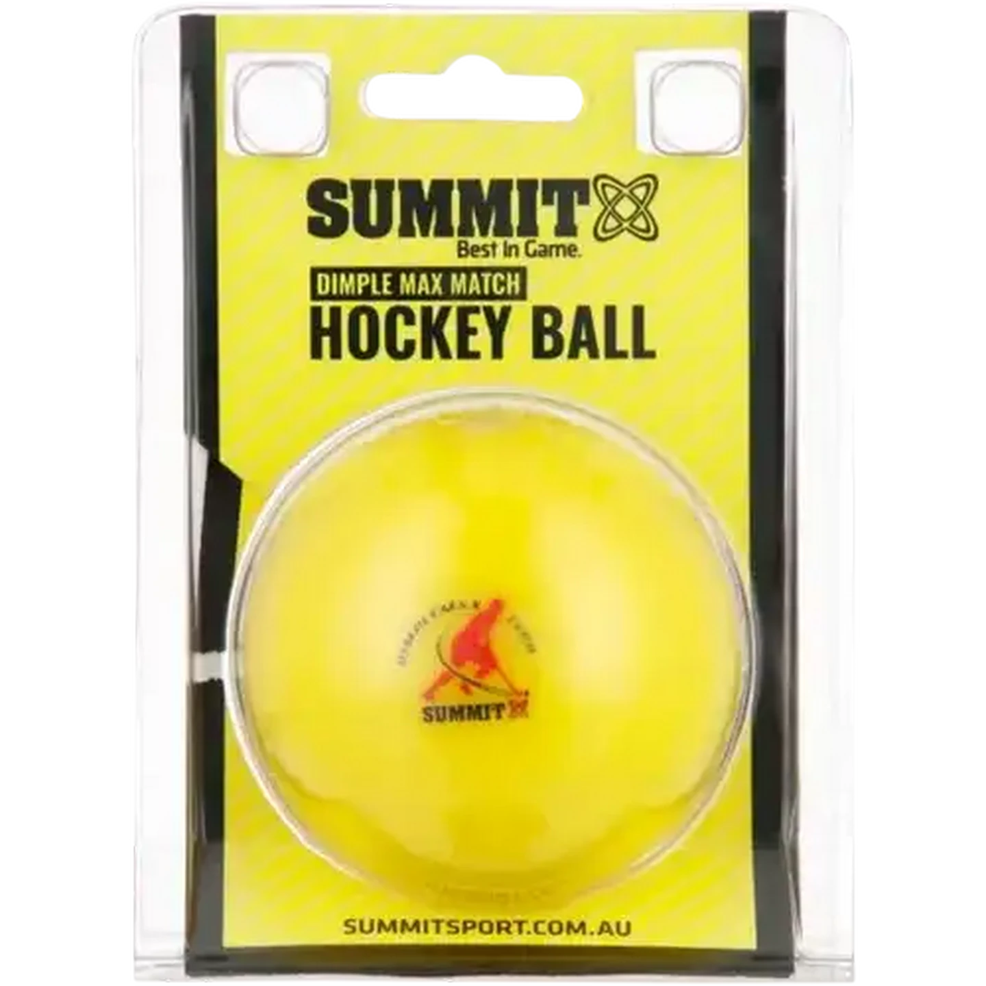Image of Summit Yellow Dimple Hockey Ball