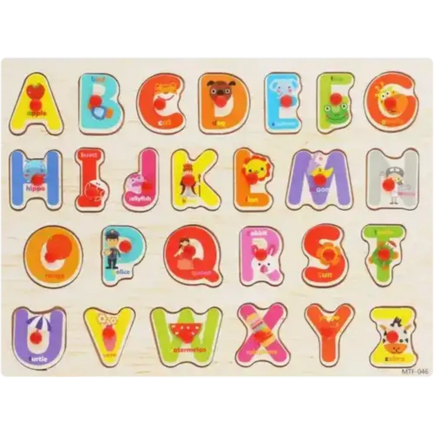 Image of Jolly Tots Alphabets Wooden Puzzle 27 Piece 18m
