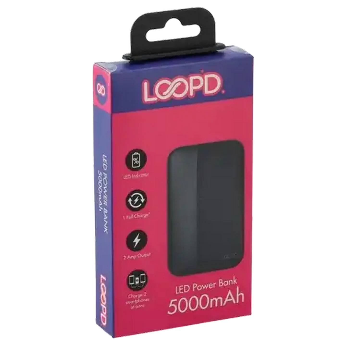 Shoprite ZA | LOOP'D 4 LED Power Bank 5000mAh