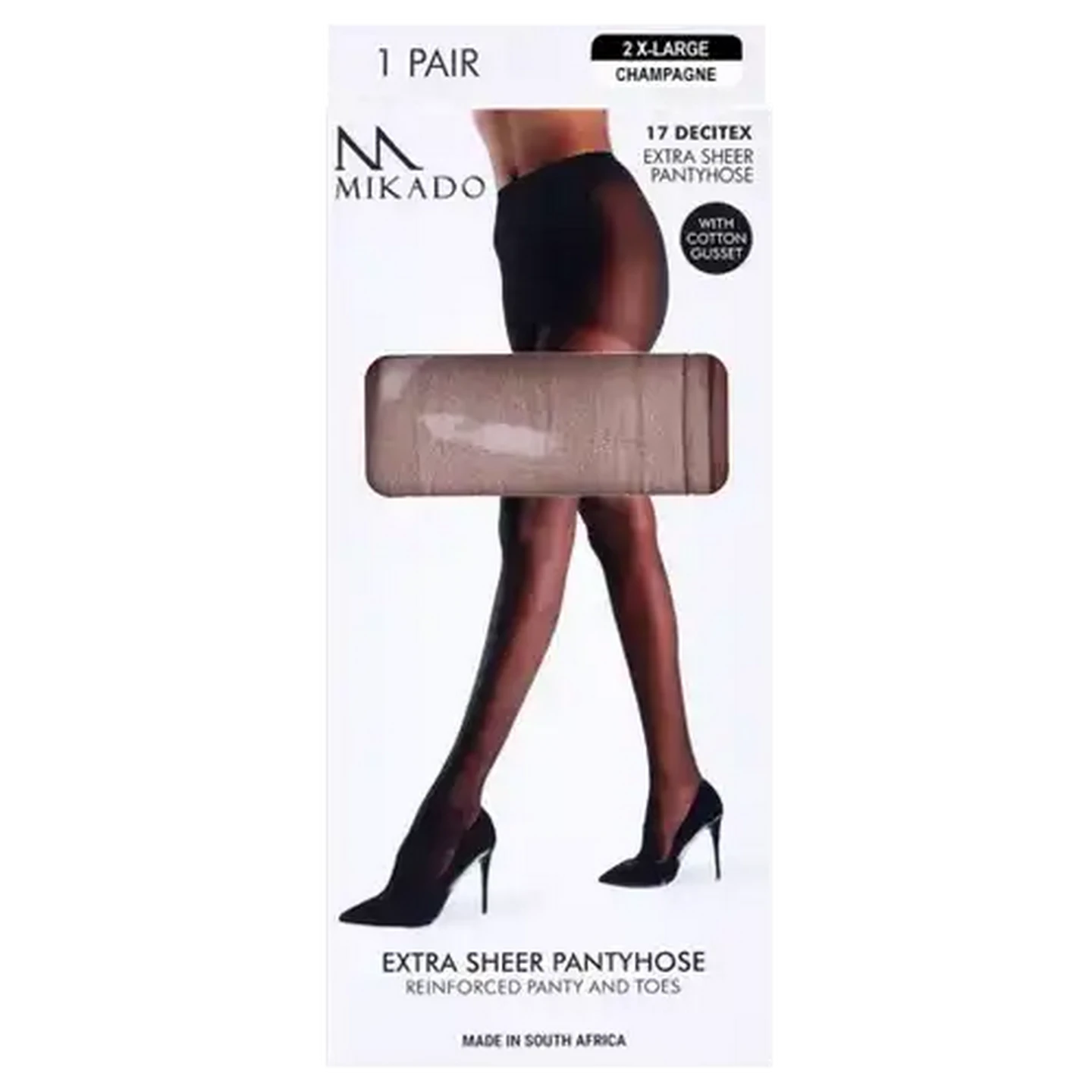 Image of Mikado Extra Extra Large Champagne Extra Sheer Pantyhose