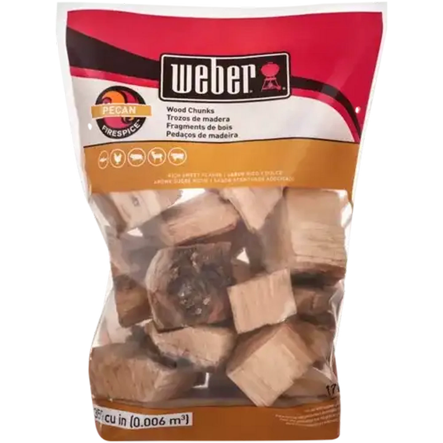Image of Weber Pecan Wood Chunks 1.8kg