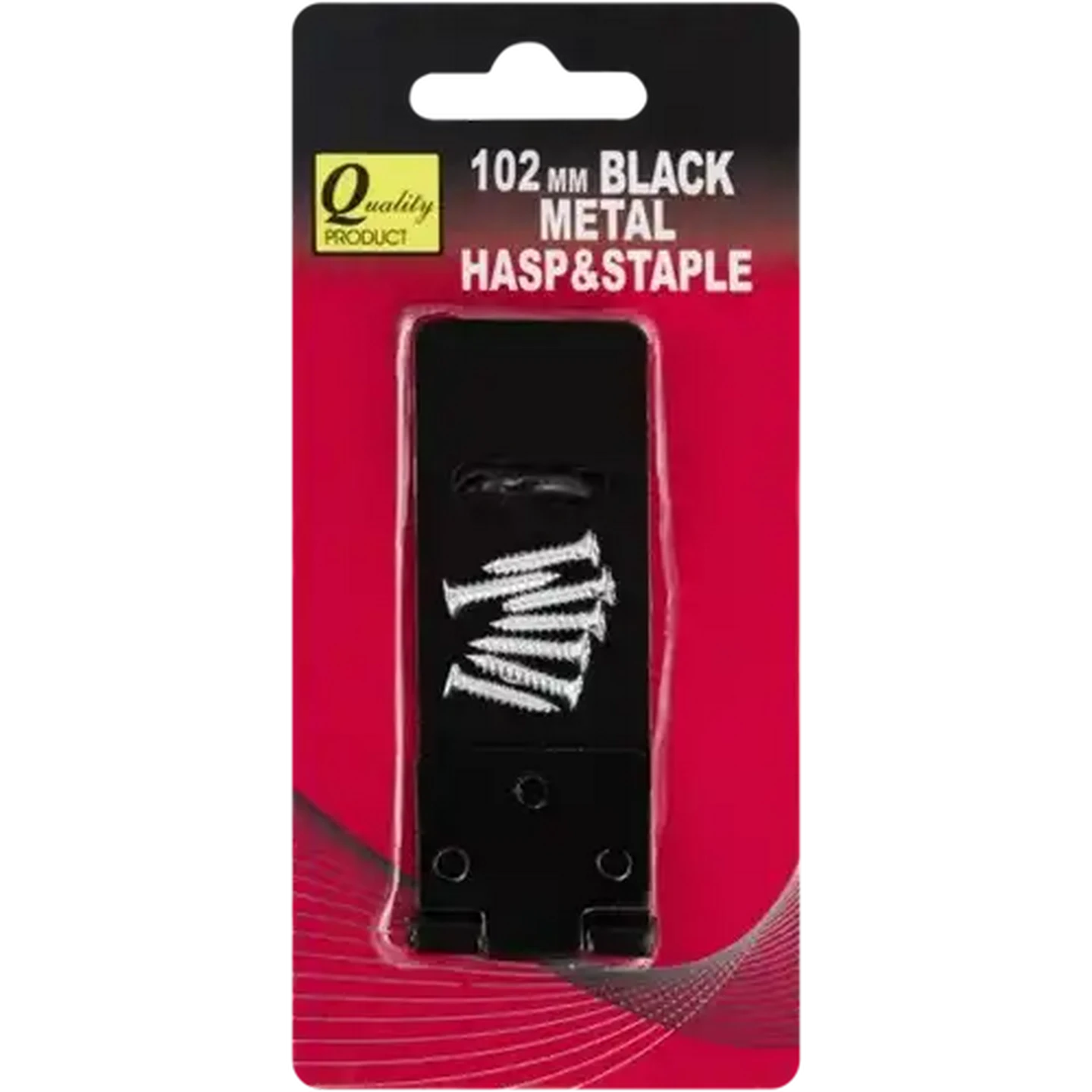 Image of Quality Black Metal Hasp & Staple 102mm
