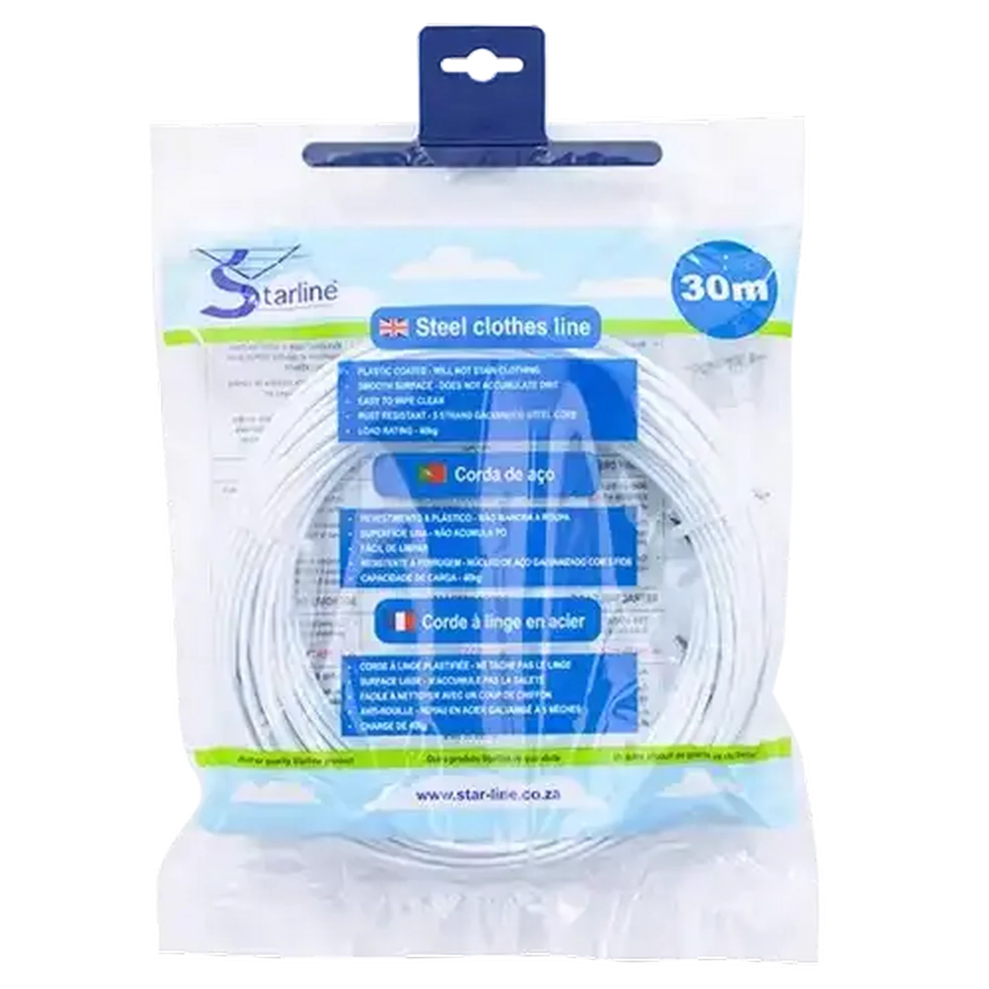 Image of Starline White Steel Clothes Line 30m