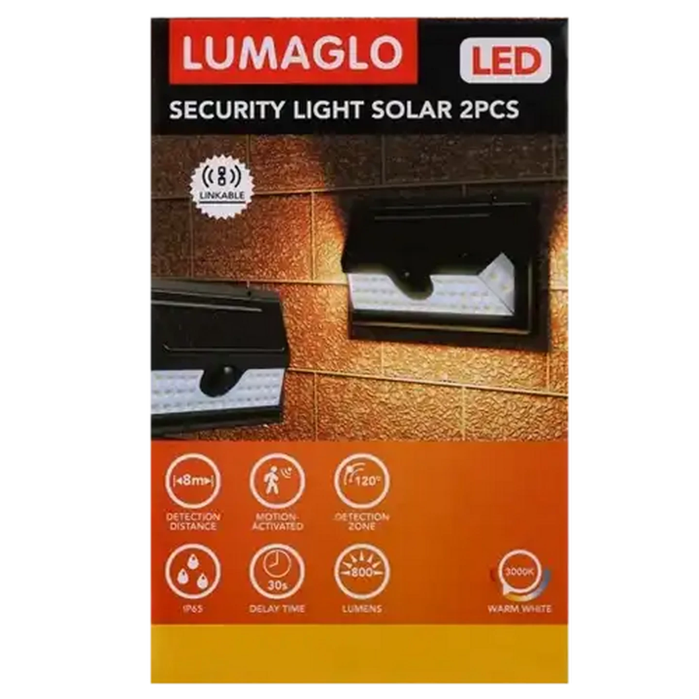 Image of Lumaglo Security Solar LED Light 800 Lumens