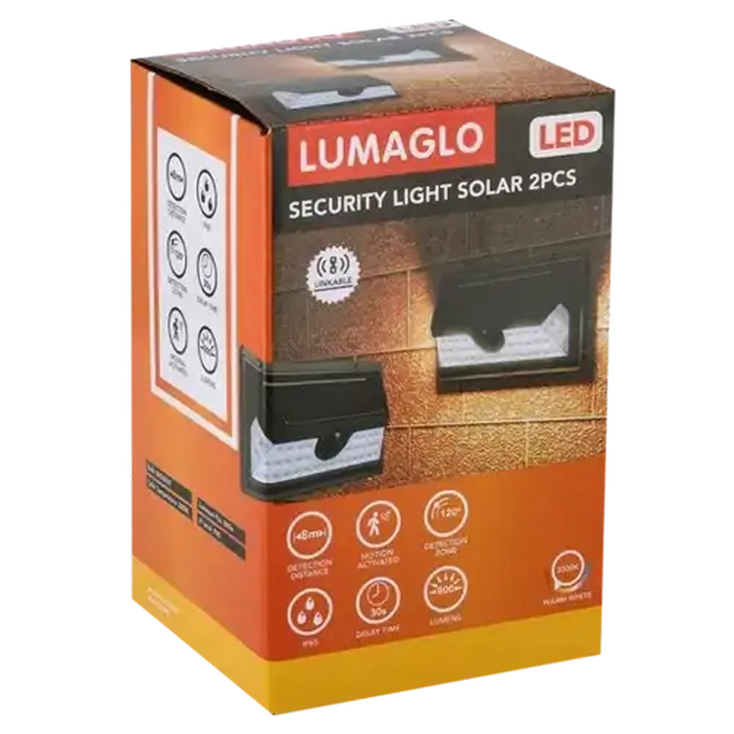 Image of Lumaglo Security Solar LED Light 800 Lumens