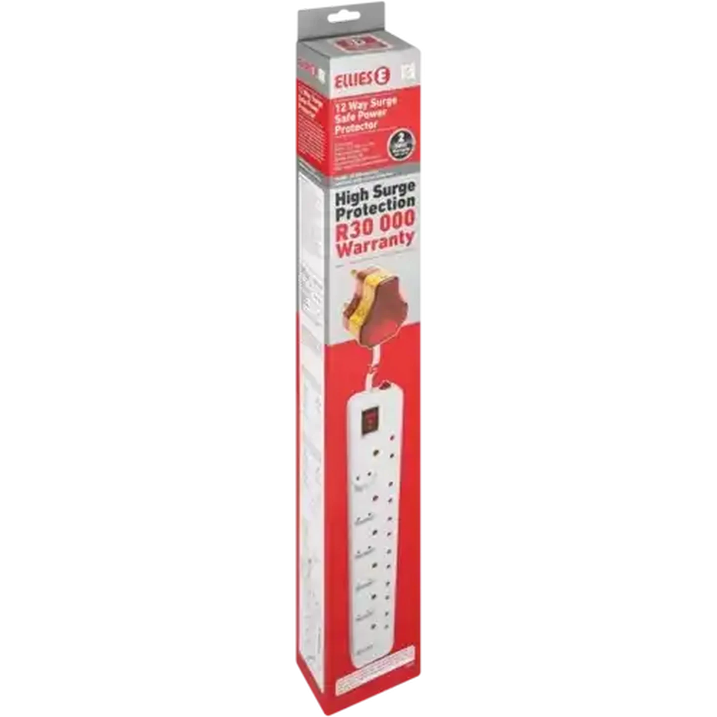 Image of ELLIES FBWP5 Surge Secure Protected 12-Way Multiplug