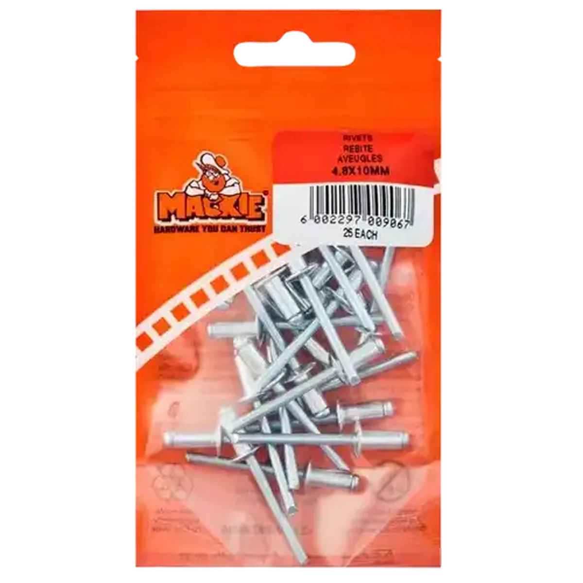 Checkers Sixty60 | Mackie Pop Rivet 4.8 x 10mm 25 Piece
