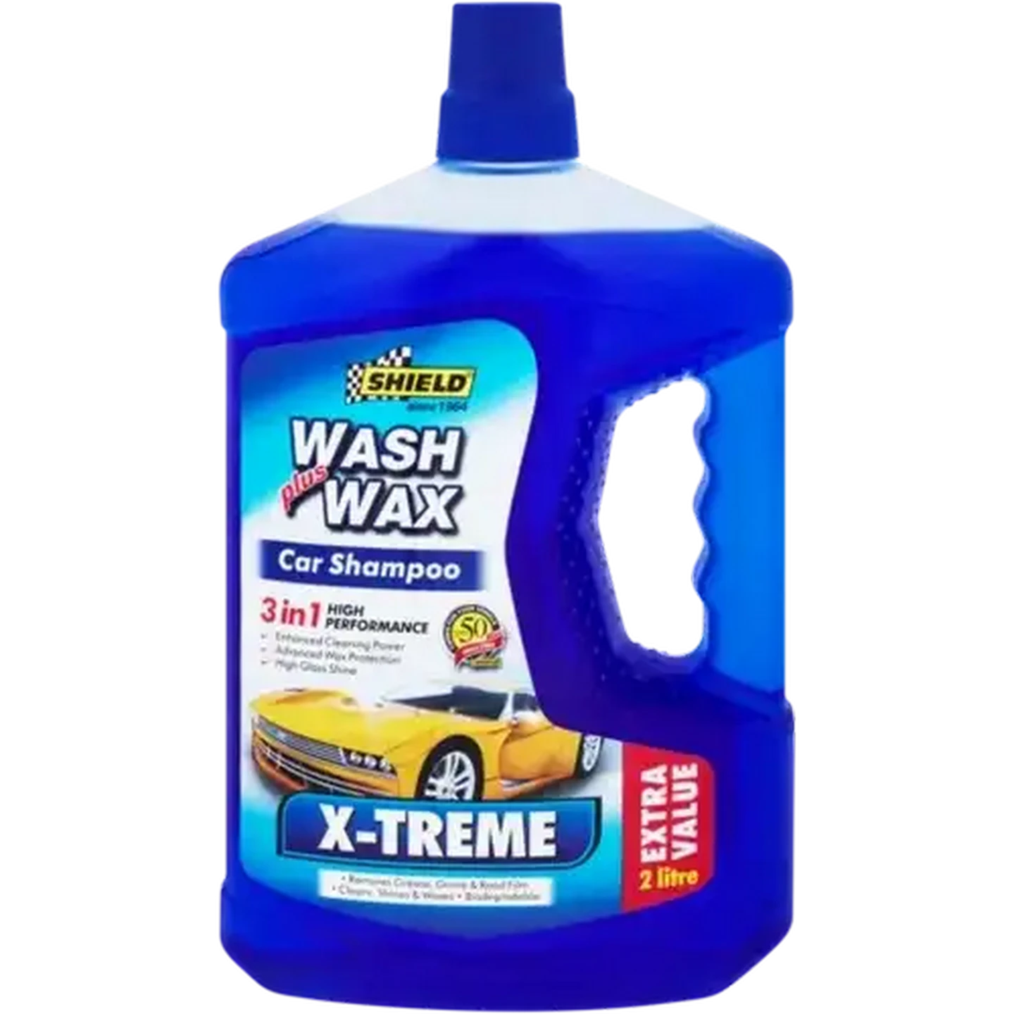 Image of Shield X-treme 3-in-1 Wash Plus Wax Car Shampoo 2L
