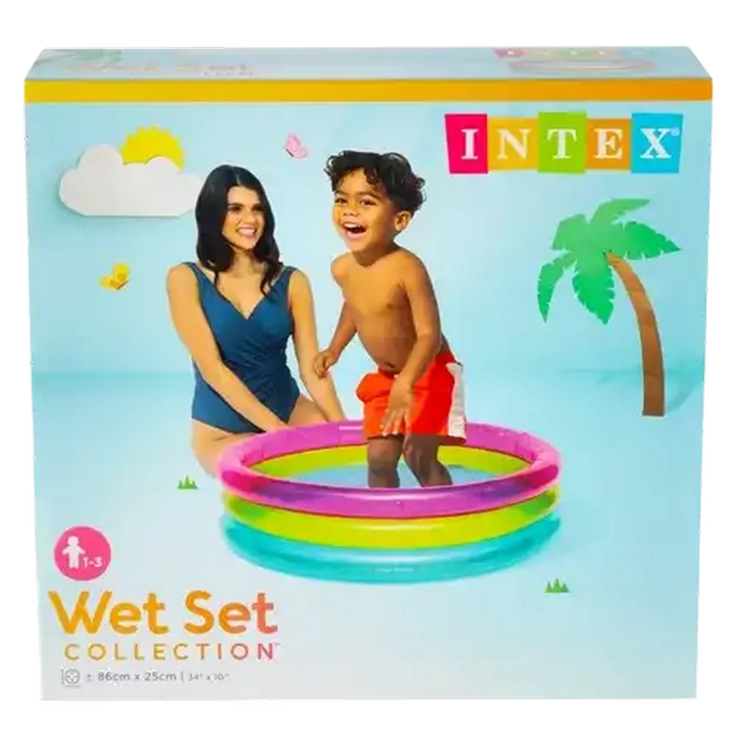 Image of Intex Rainbow Baby Pool 86cm X 25cm