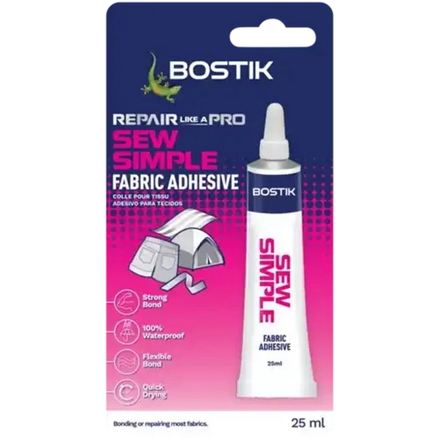 Image of Bostik Sew Simple Fabric Adhesive 25ml