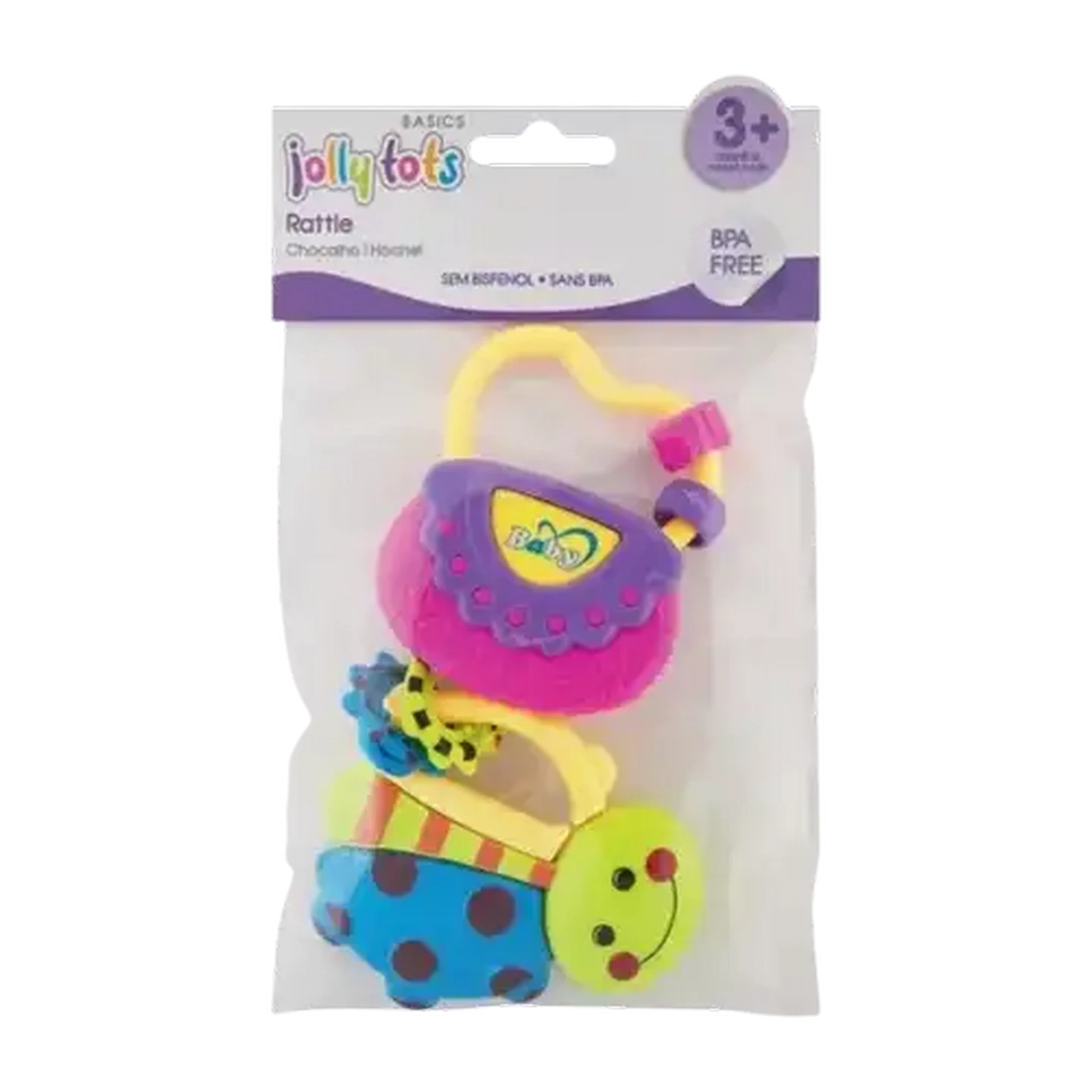 Image of Jolly Tots Basics Chocalho & Hotchet Rattles 3 Months+