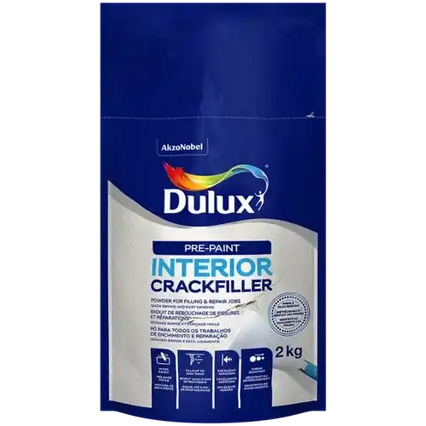Image of Dulux Pre-Paint Interior Crack Filler 2kg