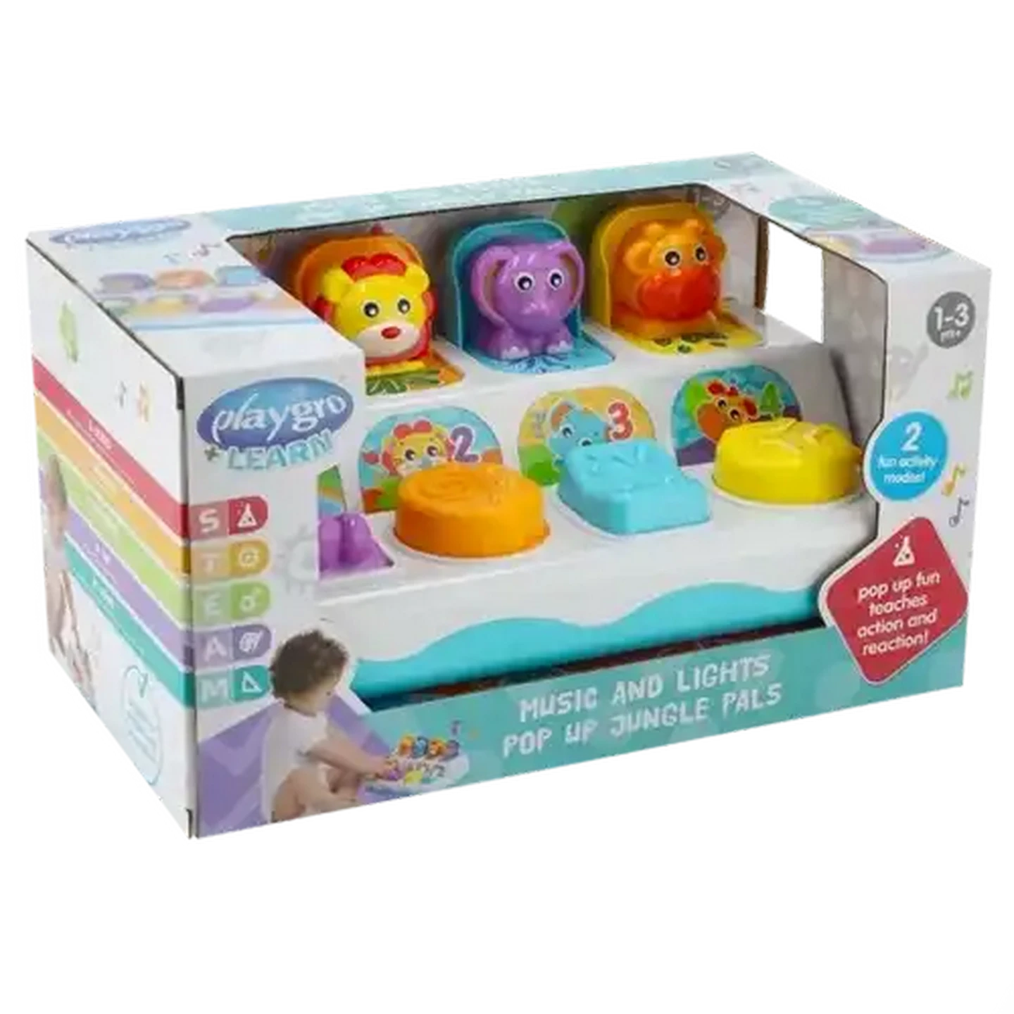 Image of Playgro Music & Lights Pop-Up Pals Play Set 12 Months+