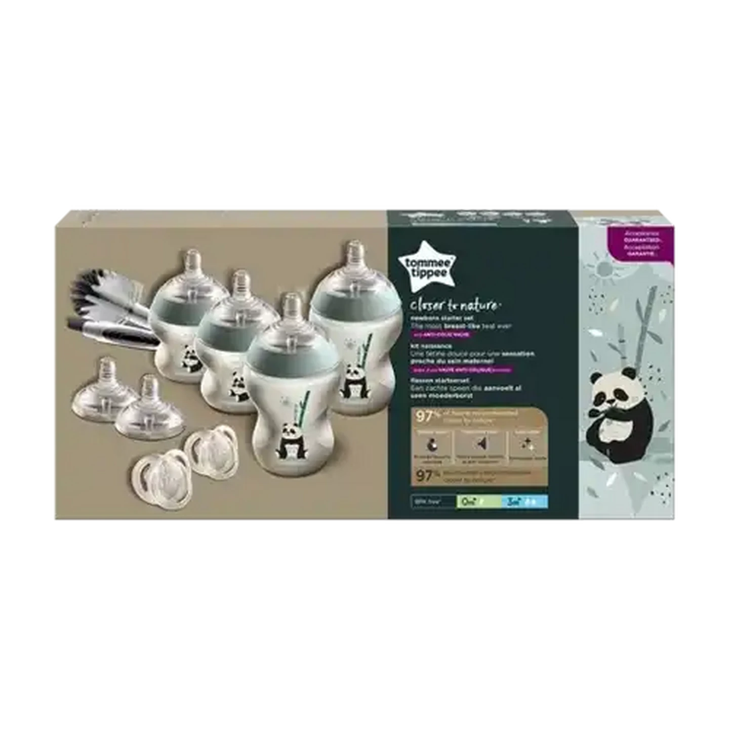 Image of Tommee Tippee Natural Start Self Sterilising Newborn Starter Kit Girl