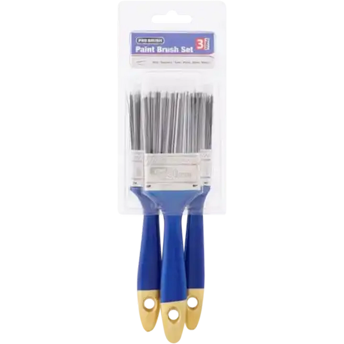 Image of Pro Brush Paint Brush Set 3 Pieces