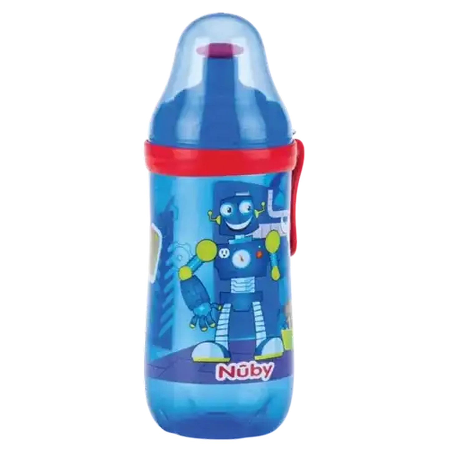 Image of Nûby 360ml Blue Pop-Up Sipper 12 Months +