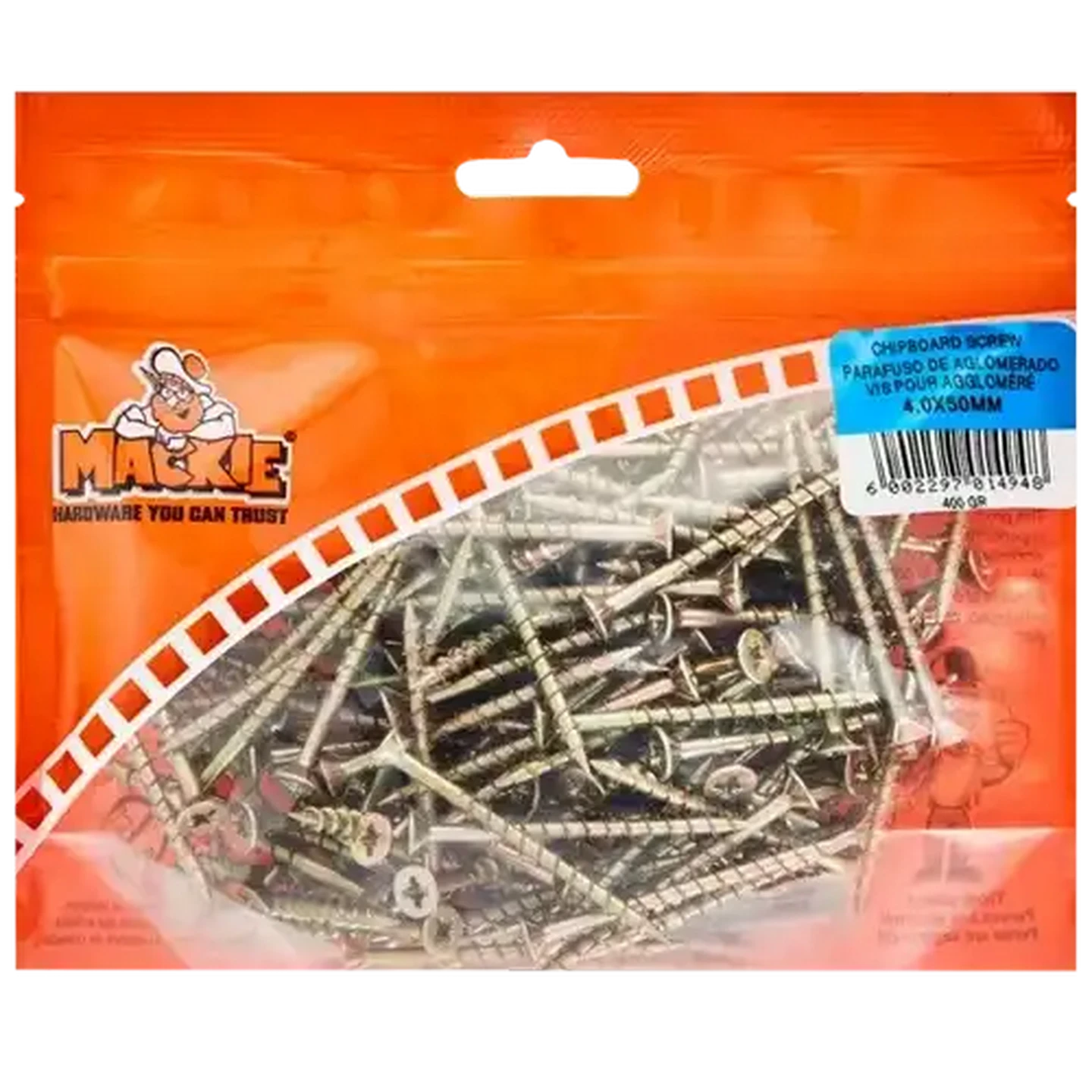 Image of Mackie Chipboard Screws 4.0x50mm 16-Pack