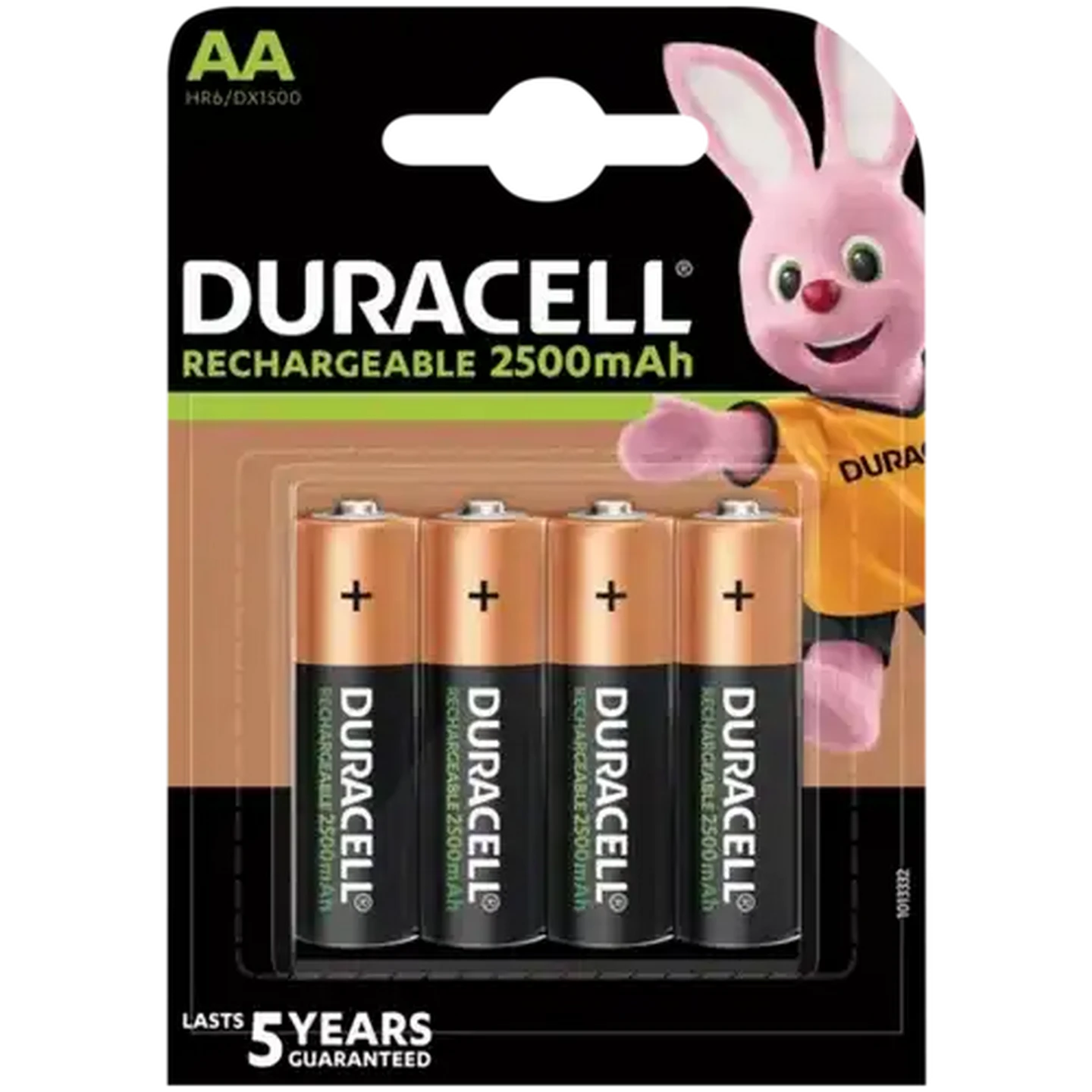 Image of Duracell Rechargeable AA 2500mAh Batteries 4-Pack