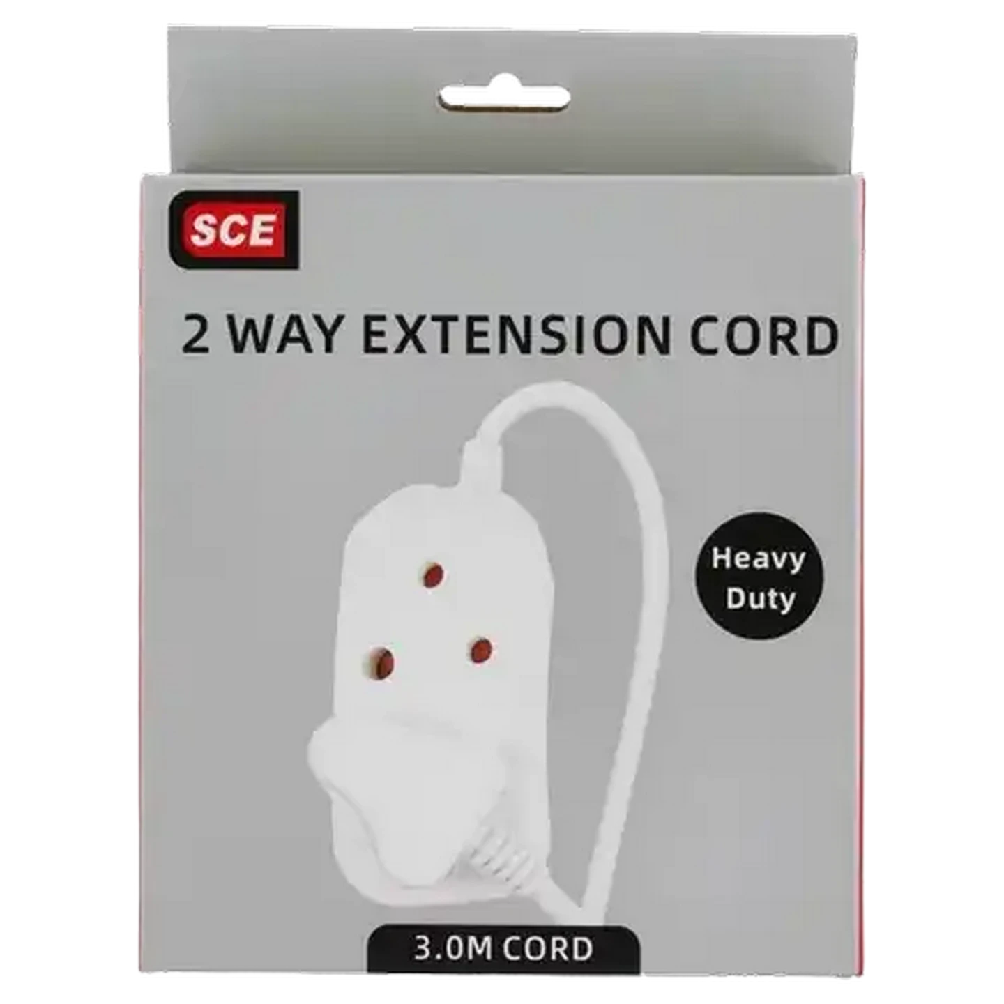 Image of SCE 2-Way Heavy Duty Extension Cord 3m