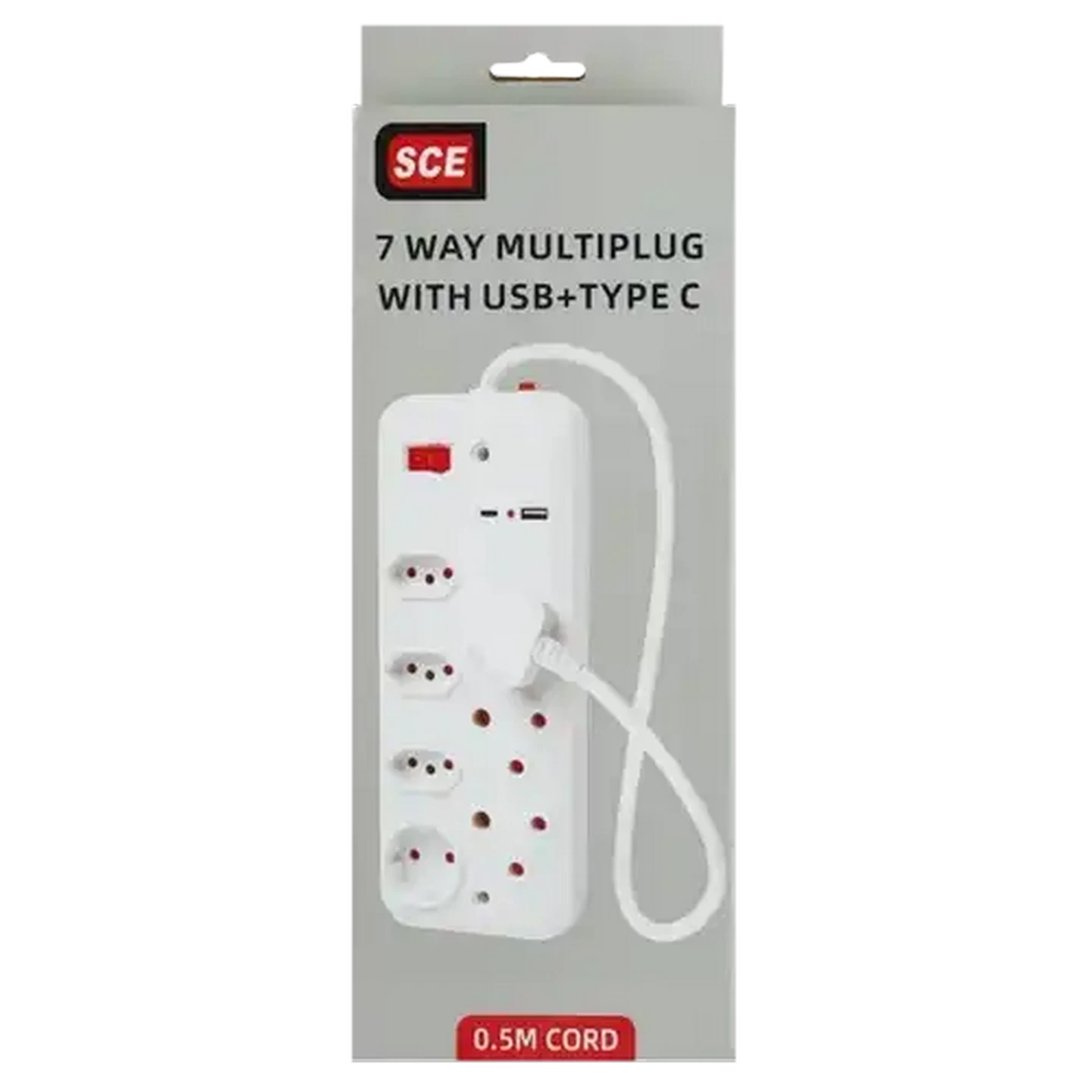 Image of SCE 7-Way Multiplug with 2 USB Ports