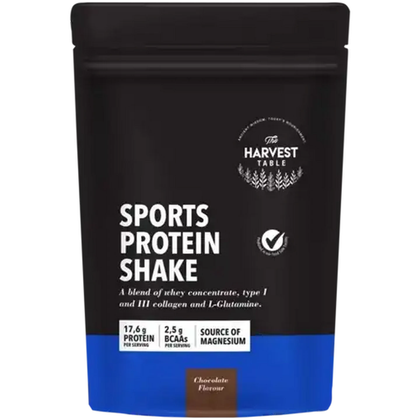 Image of The Harvest Table Chocolate Flavour Sports Protein Shake 500g