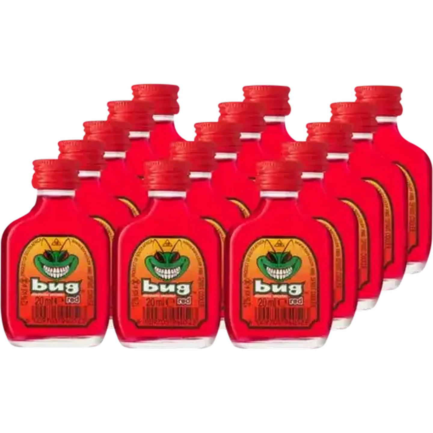 Image of Bug Red Alcoholic Shooter 15 x 20ml