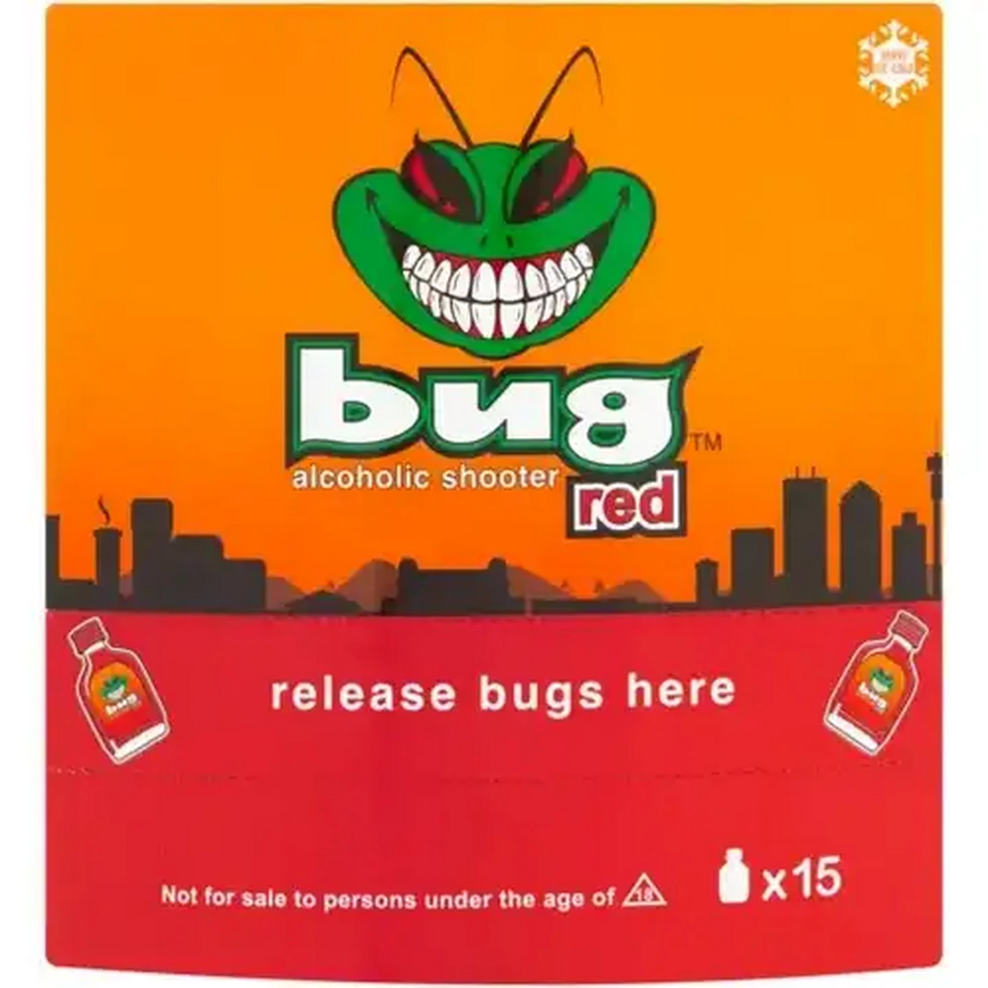Image of Bug Red Alcoholic Shooter 15 x 20ml