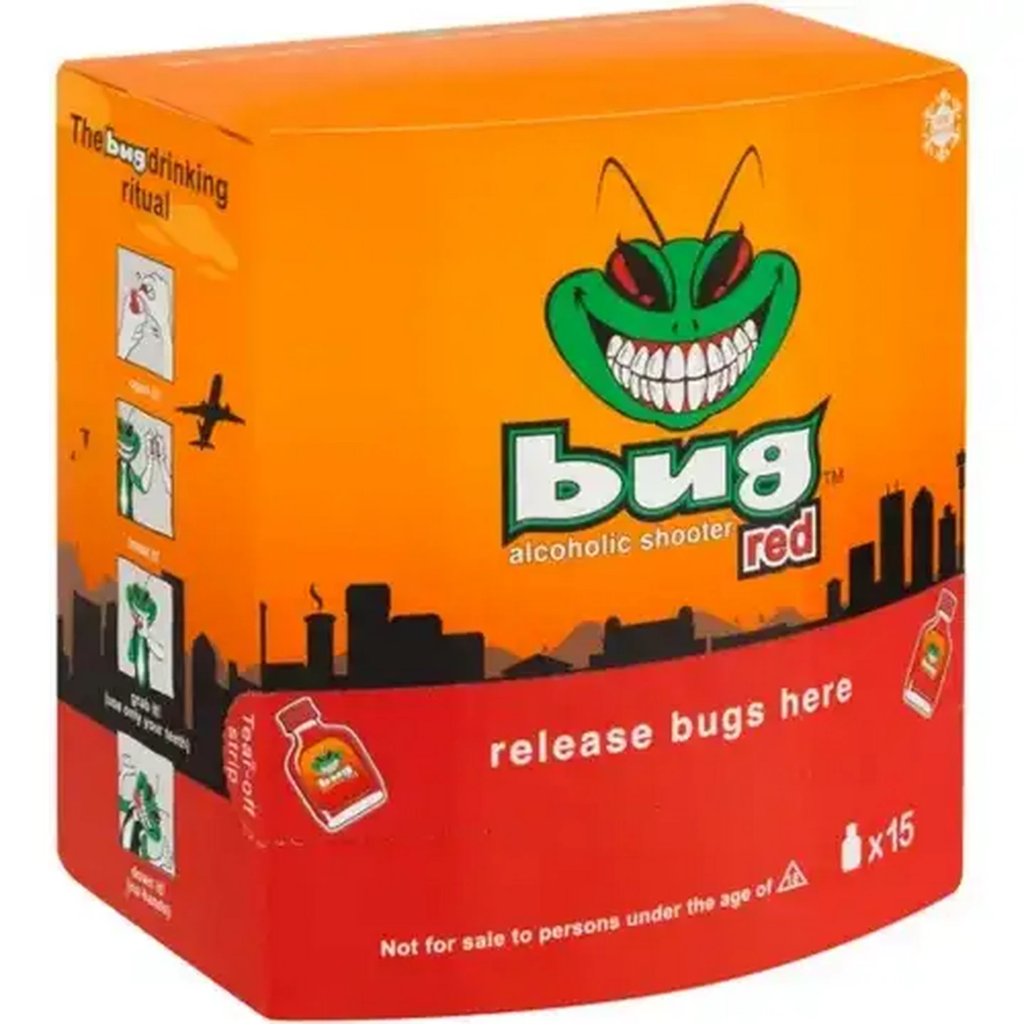Image of Bug Red Alcoholic Shooter 15 x 20ml