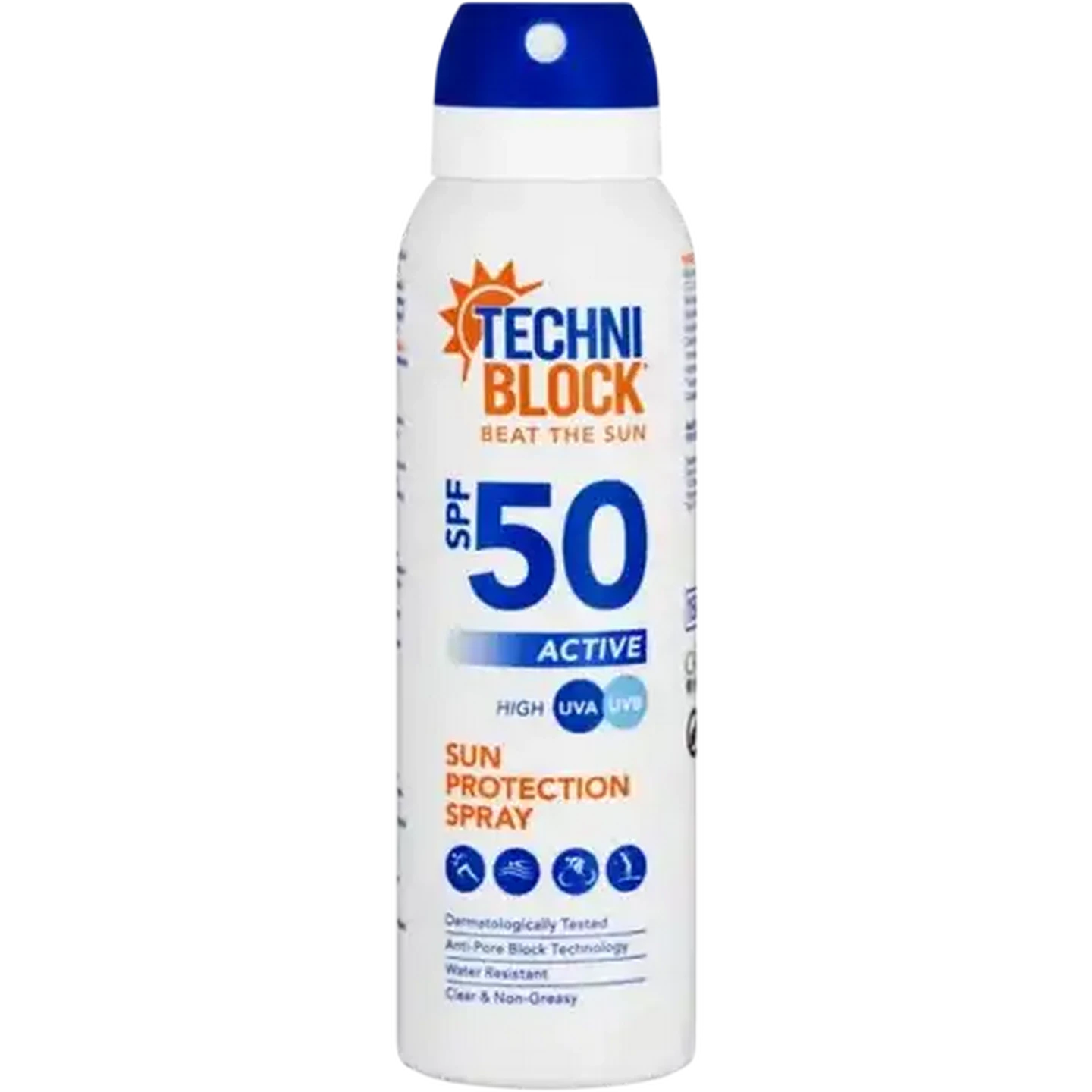 Image of Techniblock SPF 50 Active Sun Protection Spray 150ml
