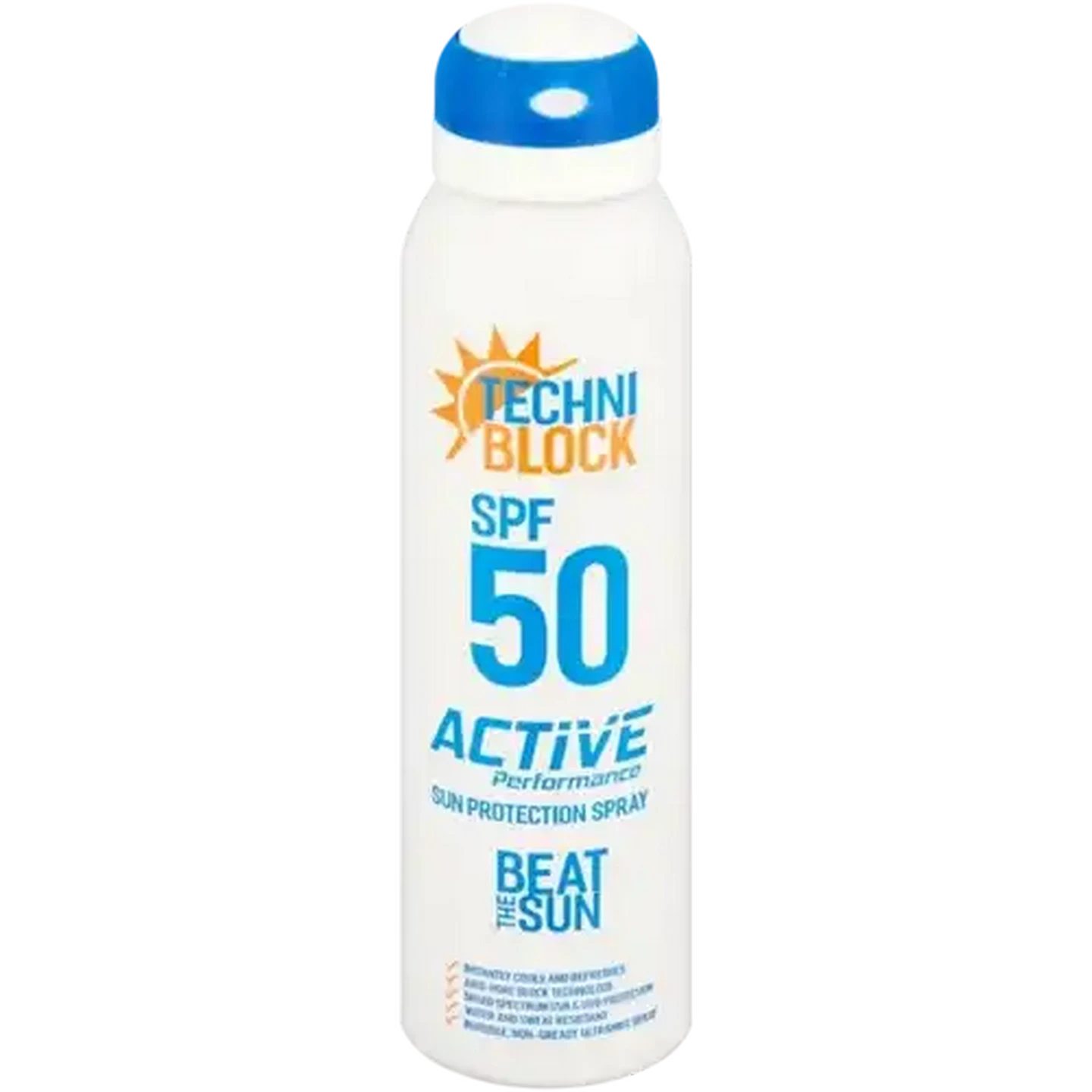Image of Techniblock SPF 50 Active Sun Protection Spray 150ml