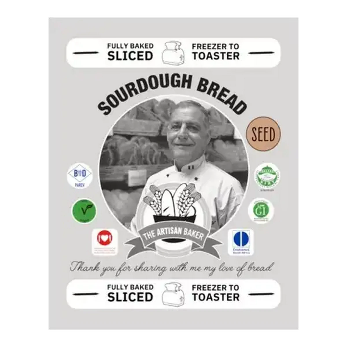 そーれ６０本 Checkers Sixty60 | The Artisan Baker Frozen Sliced Seed Sourdough