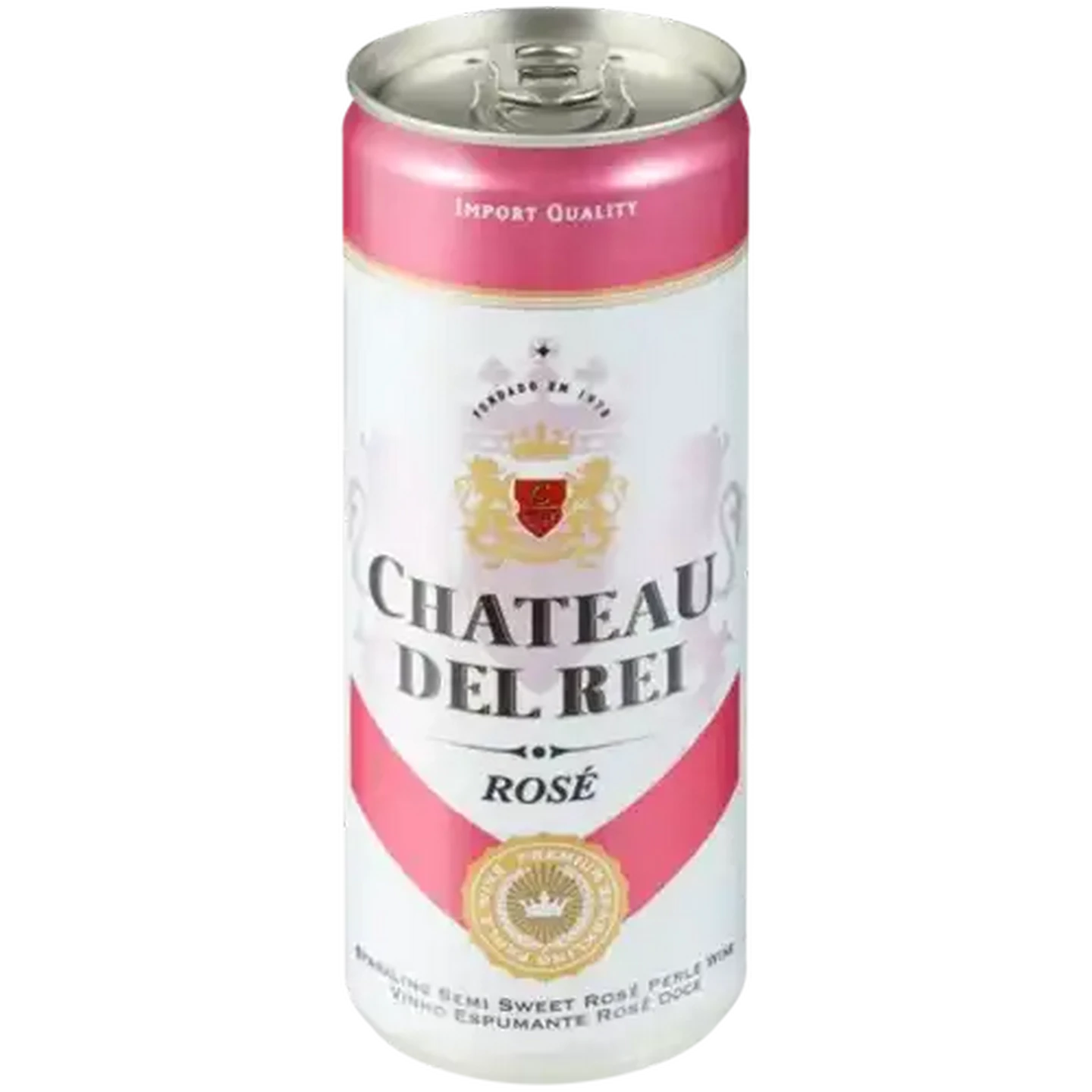 Image of Chateau Del Rei Sweet Rosé Sparkling Wine Can 250ml
