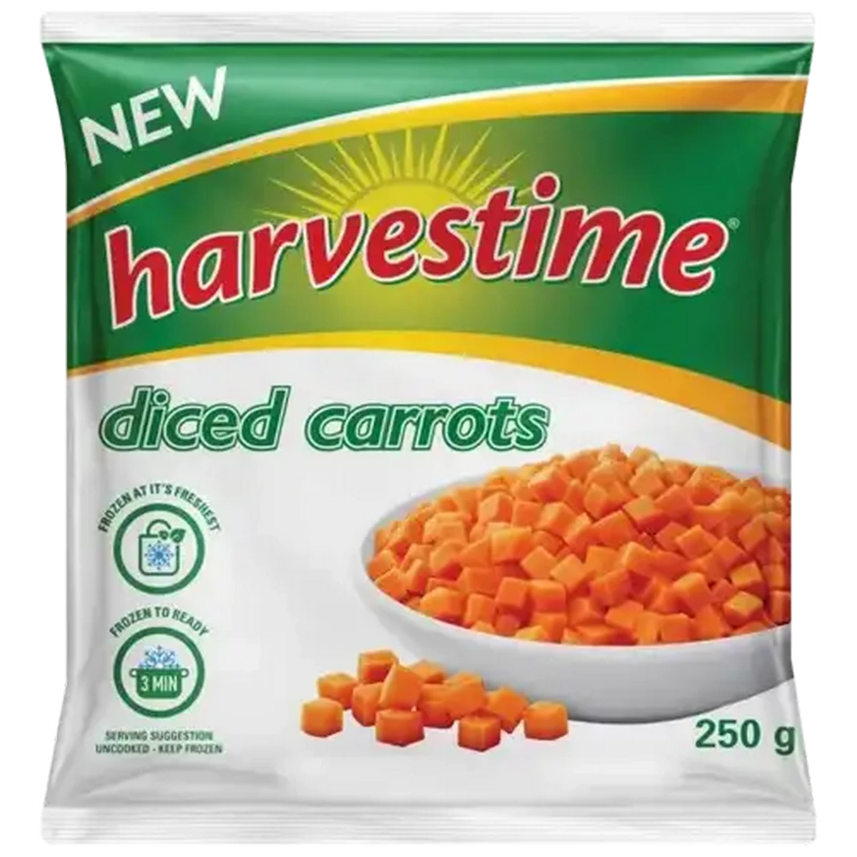 Shoprite ZA | Harvestime Frozen Diced Carrots 250g