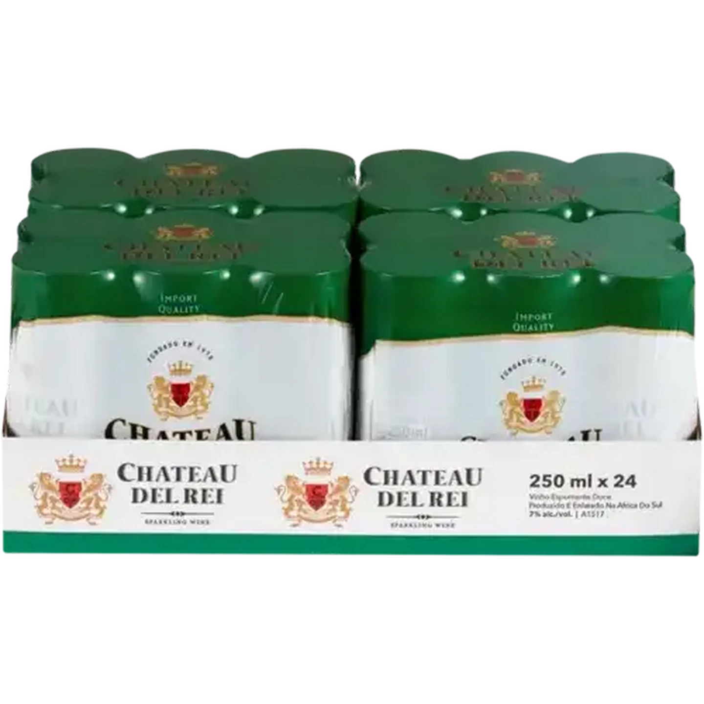 Image of Chateau Del Rei Sparkling Sweet White Wine Cans 24 x 250ml