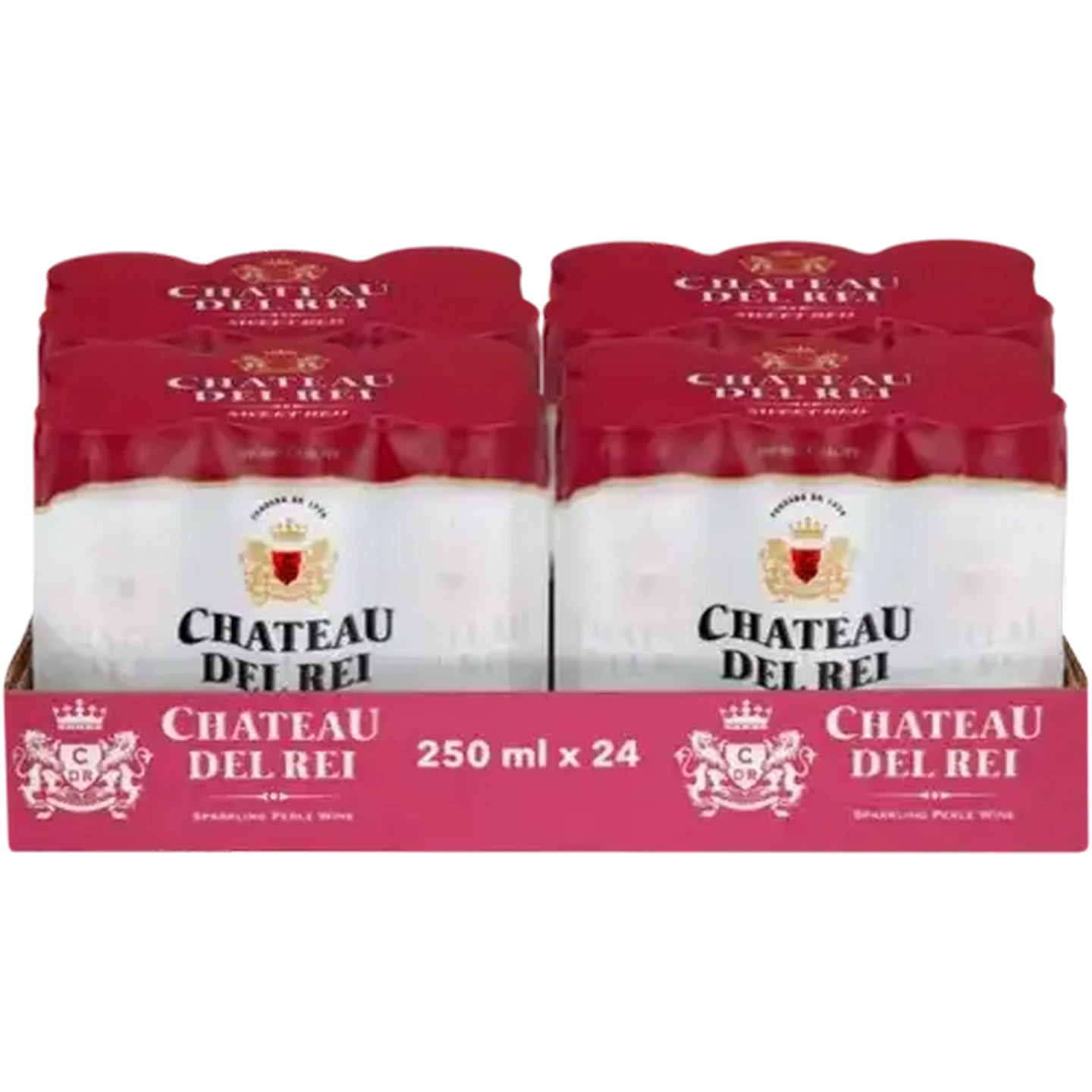 Image of Chateau Del Rei Sparkling Sweet Red Wine Cans 24 x 250ml