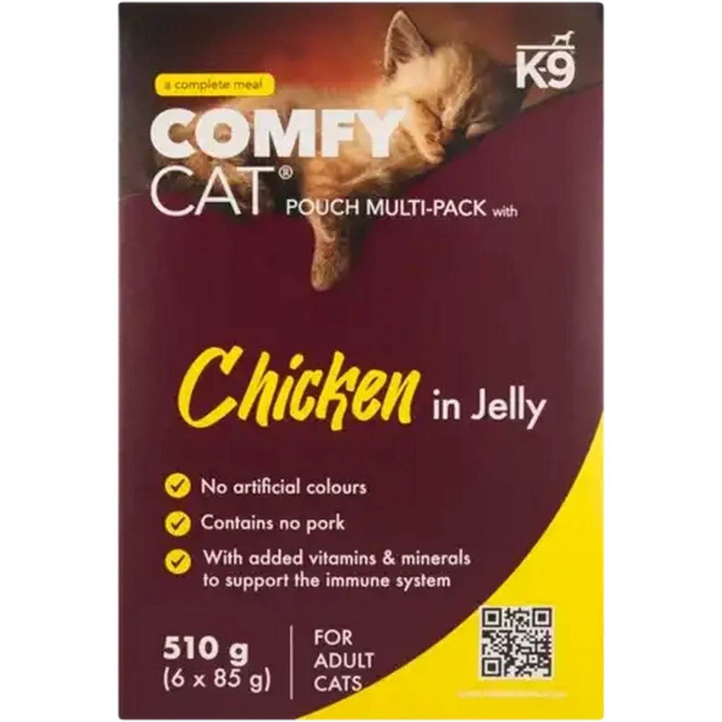 Checkers Sixty60 | K-9 Comfy Cat Chicken in Jelly Wet Cat Food 6 x 85g