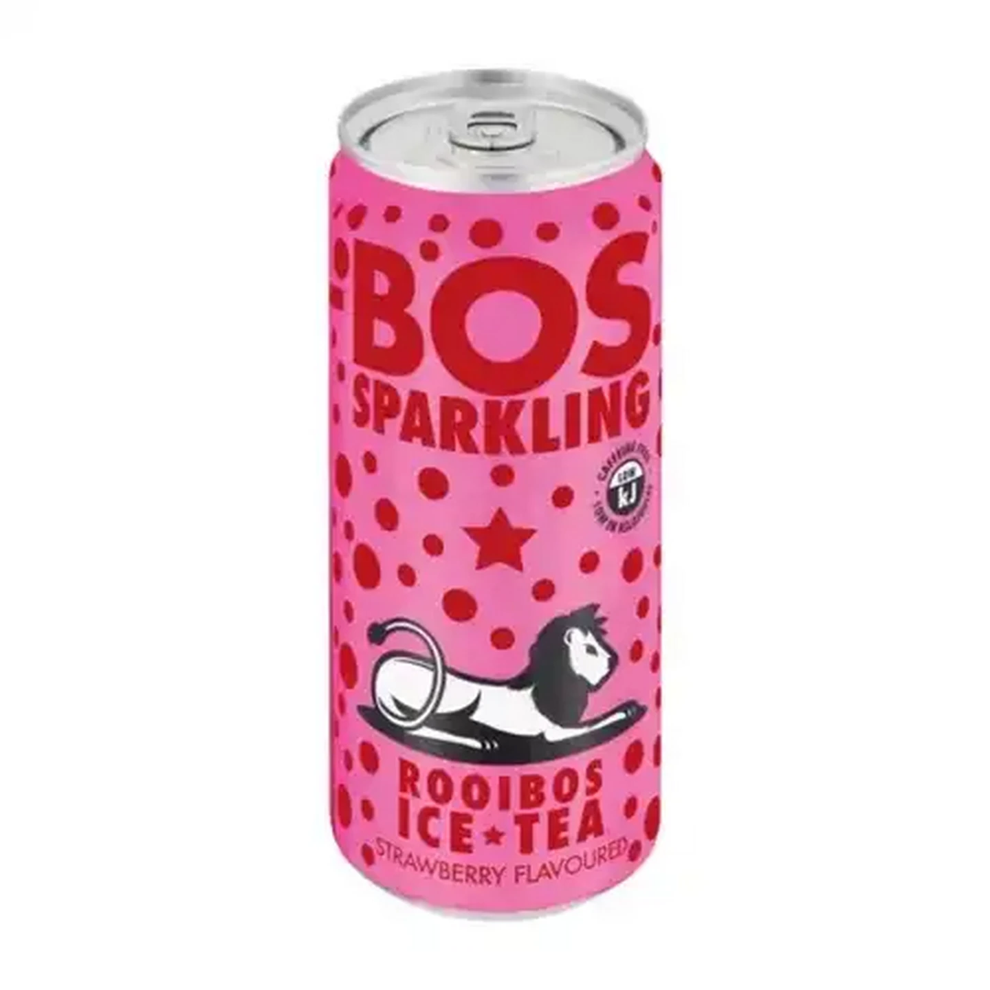 Image of BOS Strawberry Flavoured Sparkling RooiBOS Ice Tea 300ml