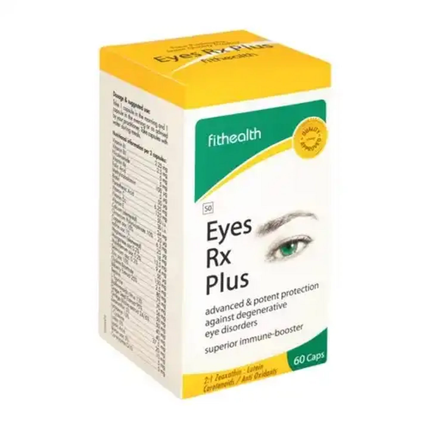 Image of Fithealth Eyes Rx Plus Supplement Capsules 60 Pack