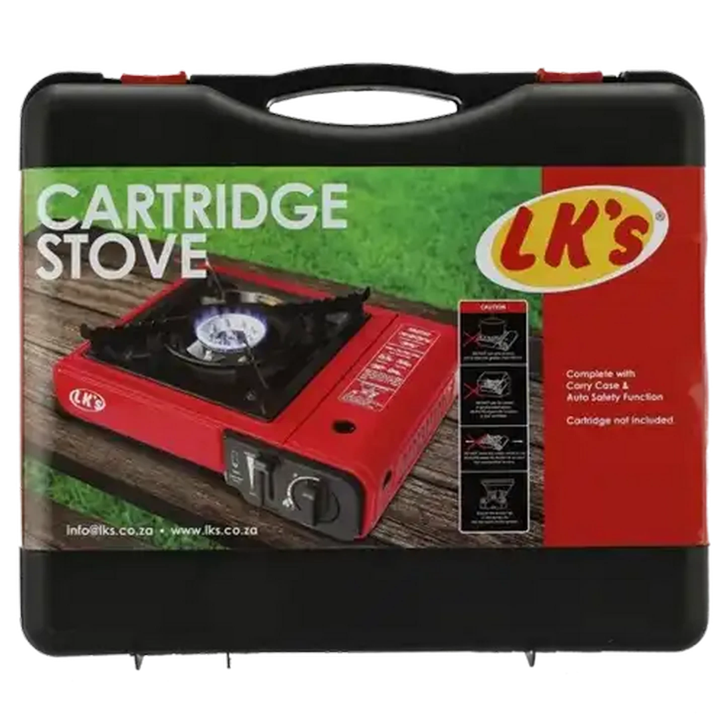 Image of LK's Red Portable Burner Gas Stove