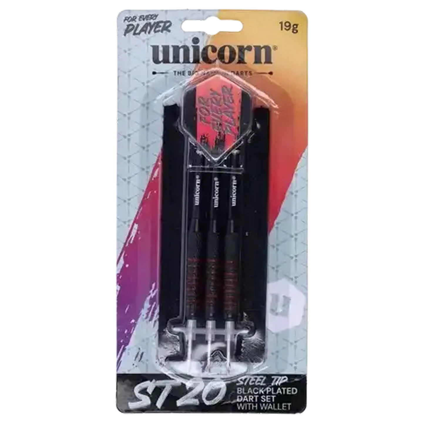 Checkers Sixty60 | Unicorn Black ST20 Darts 19g